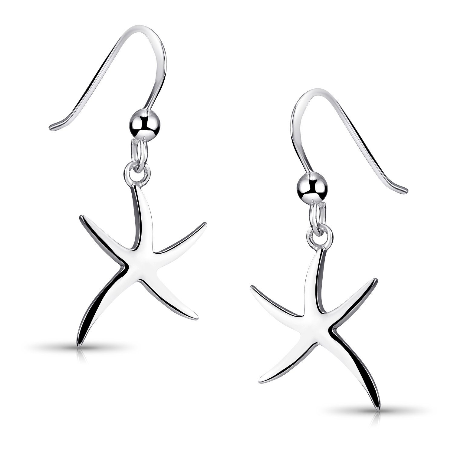 Materia Paar Ohrhaken Damen Silber Seestern günstig online kaufen
