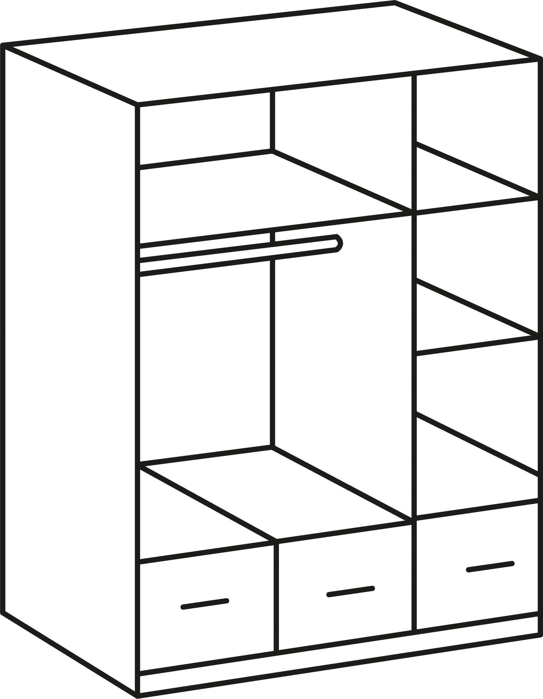 weiß Wimex Imago Kleiderschrank