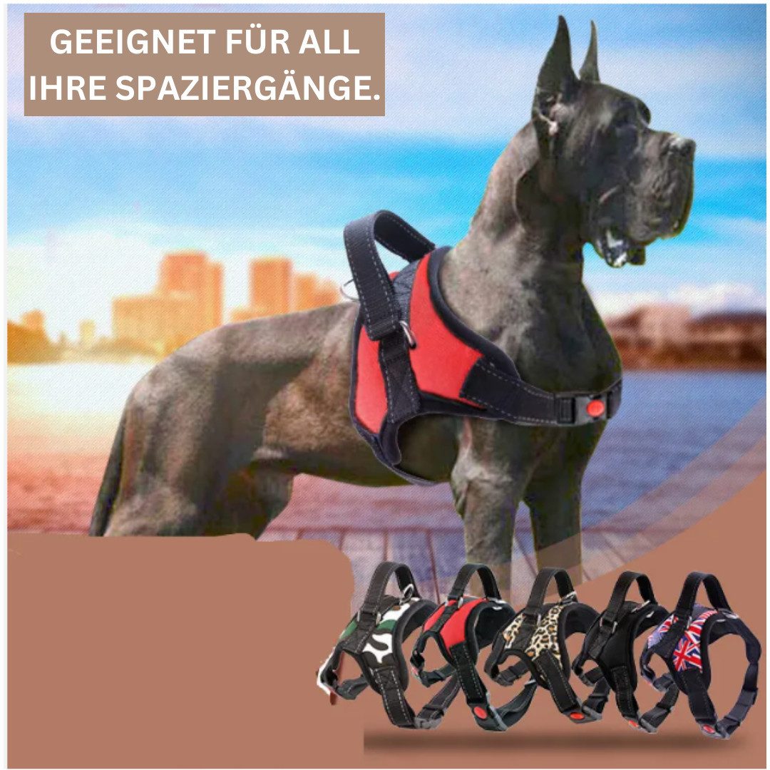 BestGoods Hunde-Geschirr Robustes Hundegeschirr aus Nylon günstig online kaufen