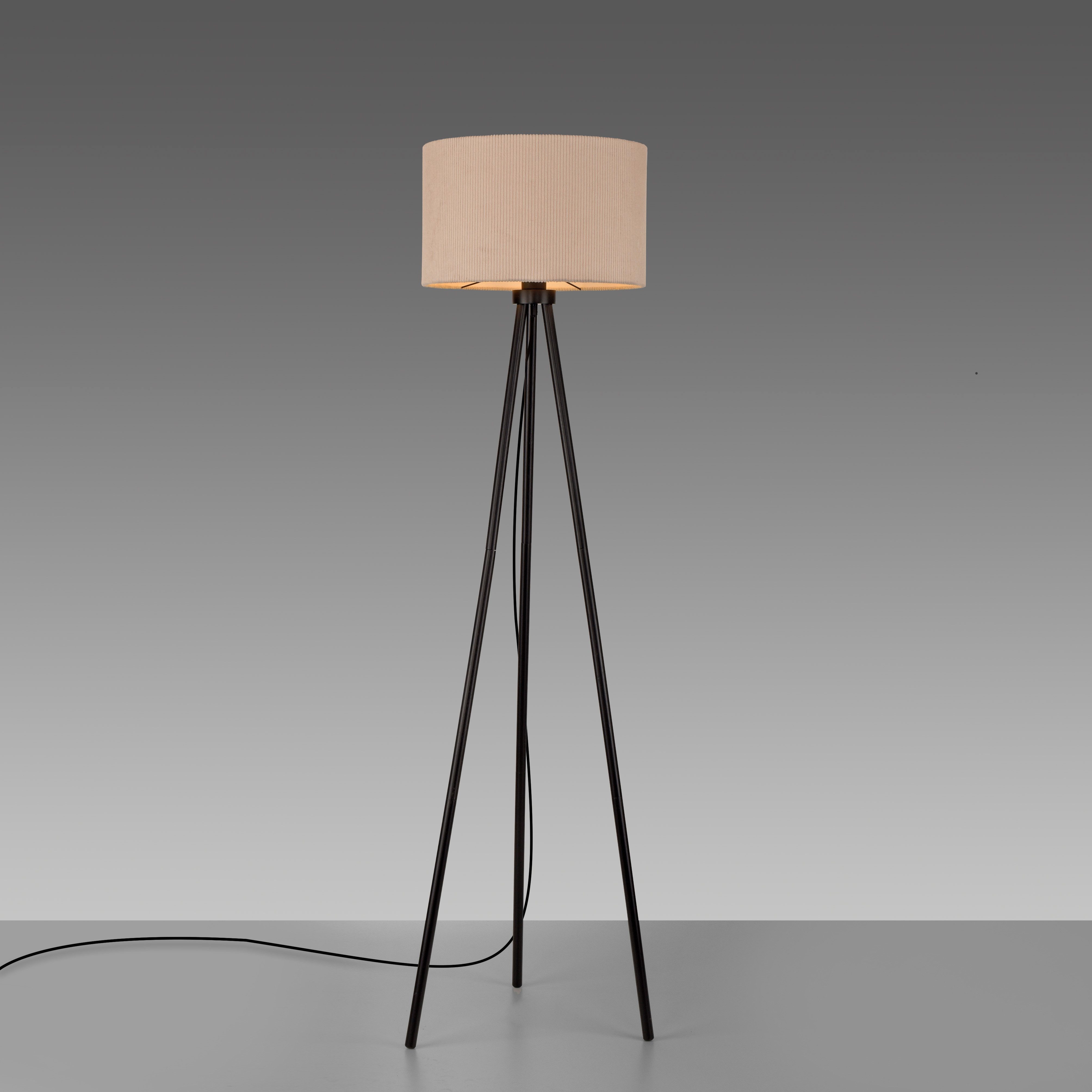 JUST LIGHT Stehlampe GREEN DURO, Ein-/Ausschalter, Leuchtmittel wechselbar, Warmweiß, ExklusiveE27, Schalter, Fußschalter