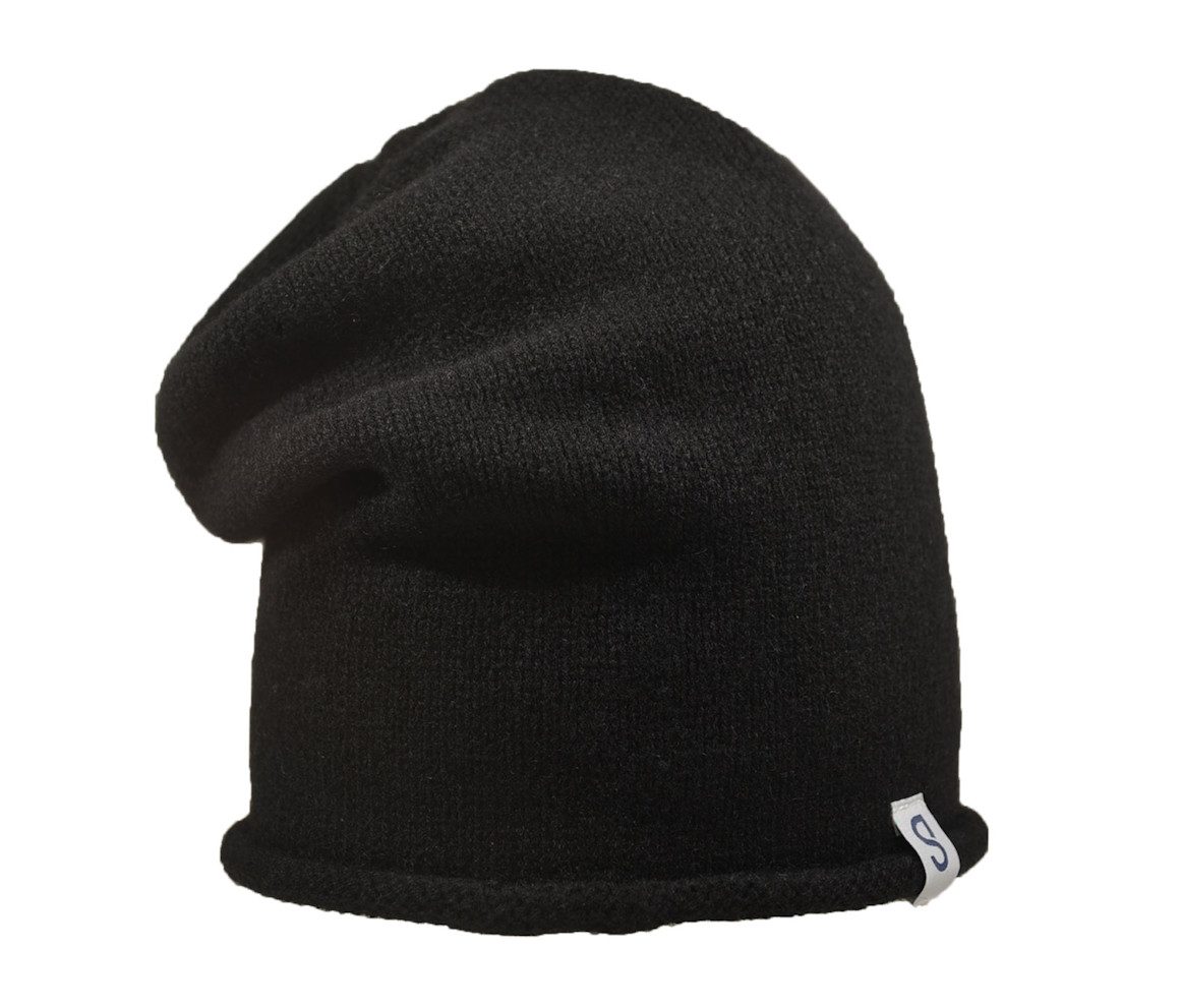 hammecenter Beanie Kaschmir Beanie mit Rollrand gestrickt in Deutschland