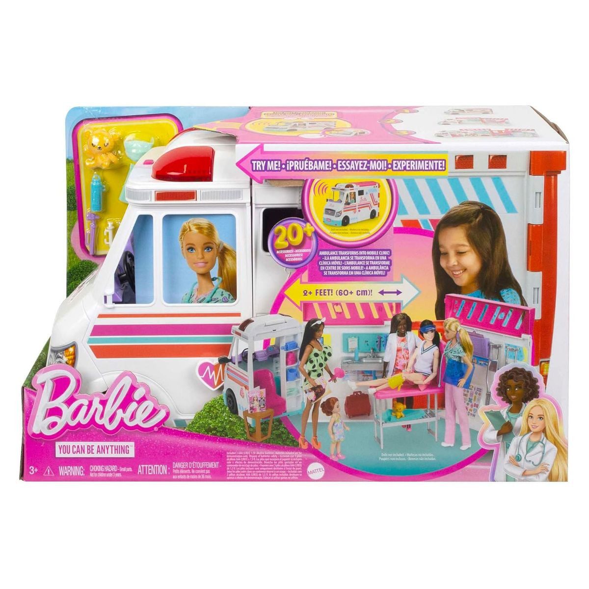 Mattel® Spielwelt Barbie HKT79 You can be anything Krankenwagen (ohne Puppe günstig online kaufen