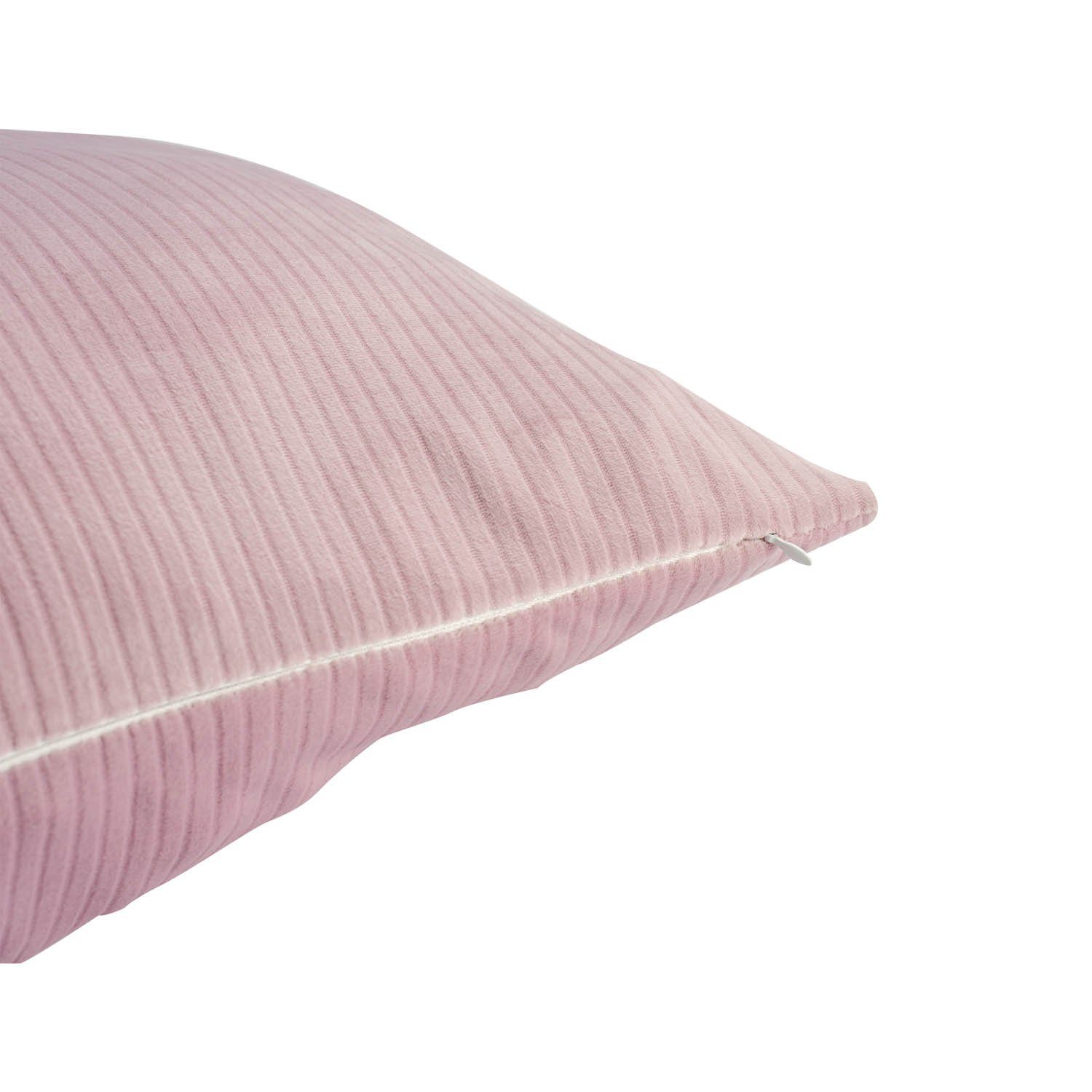 Fleece Kopfkissenbezug (2 feiner Coral Fleece-Sant-Qualität Rosa Kissenbezüge aus Coral Stück), Doppelpack Kissenhülle Dekokissen/Kissenhülle, RAIKOU