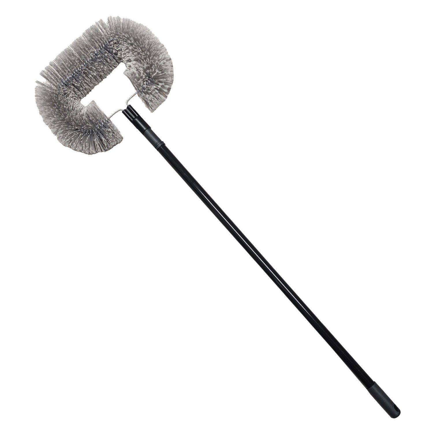 Nölle Staubwedel Staubwedel Teleskopstiel oval grau - Ausziehbarer Staubfänger 1 Stück (Stück, 1-St., Staubbiene), Staubwedel Staubbürste Staubbesen Staubwischer Staubfänger