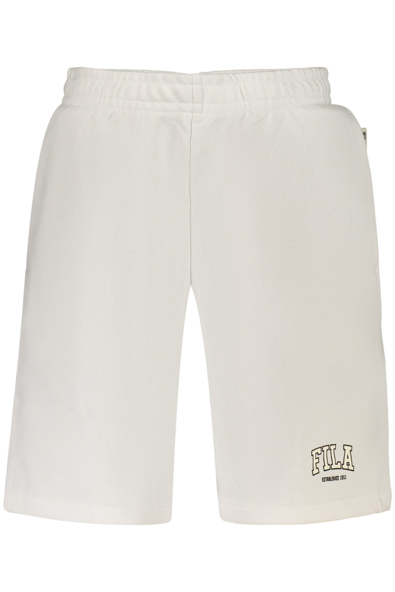 Fila 5-Pocket-Hose Weiße Herren-Trainingshose aus Bio-Baumwolle mit Logo und Taschen