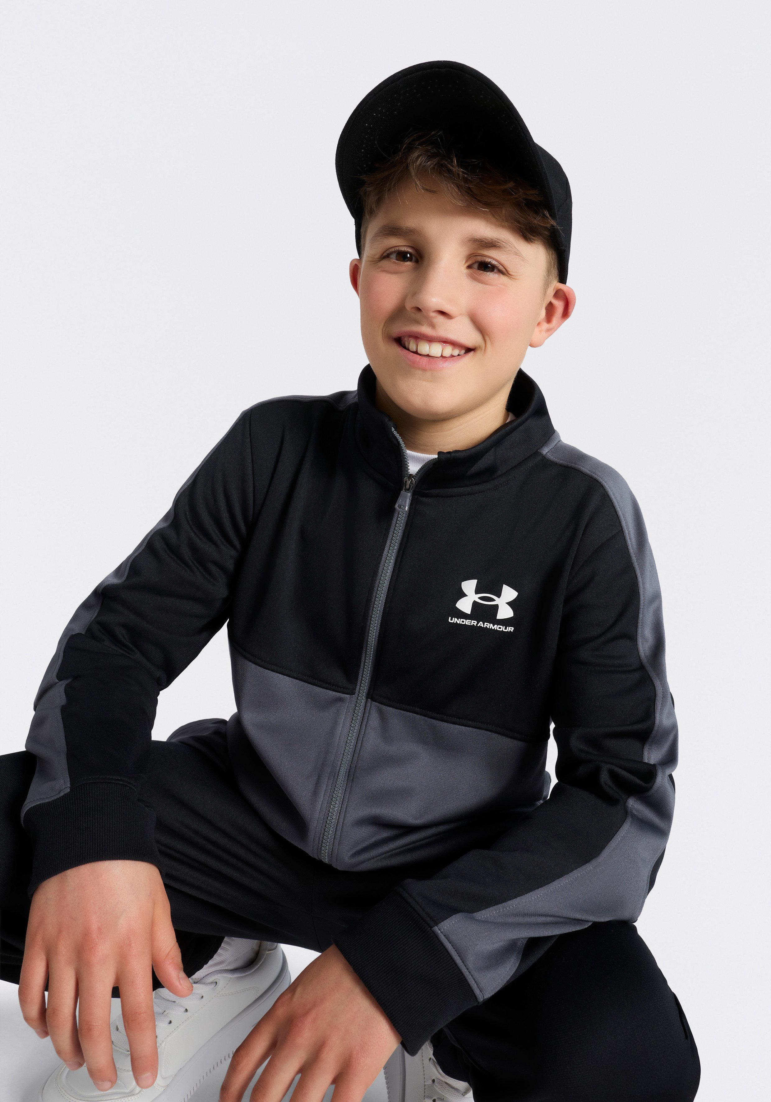 Under Armour® Trainingsanzug UA Rival CB Knit Track Suit, mit praktischen Taschen