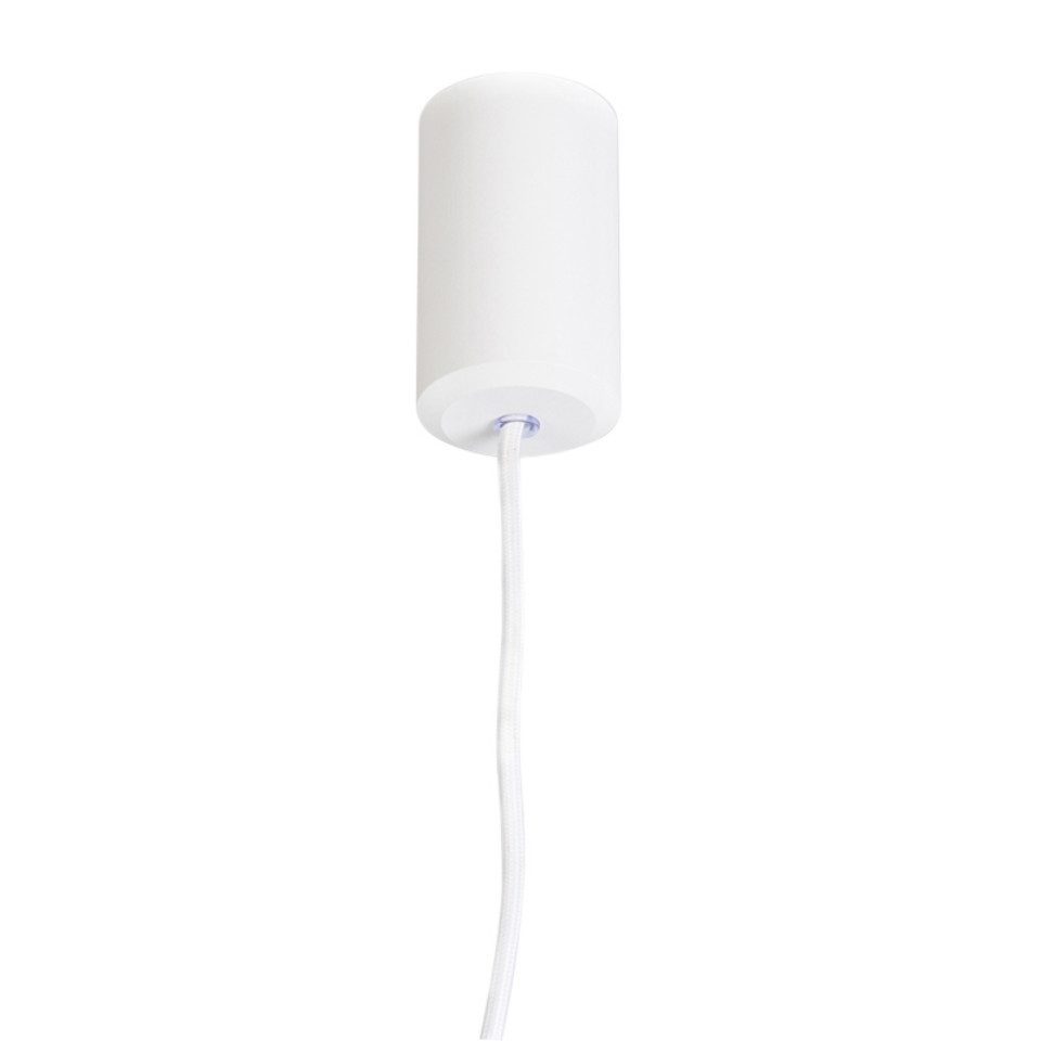 Qazqa Pendelleuchte Tuba, ohne Leuchtmittel, Warmweiß, QAZQA Hängeleuchte, gu10, Weiß, Stahl, Modern