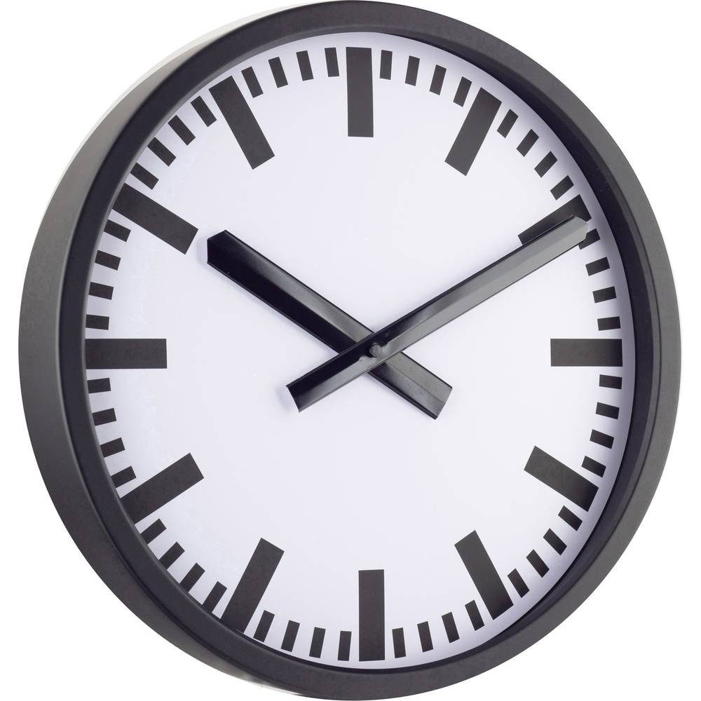 EUROTIME Wanduhr Bahnhofsuhr BIG 35cm 59540-05