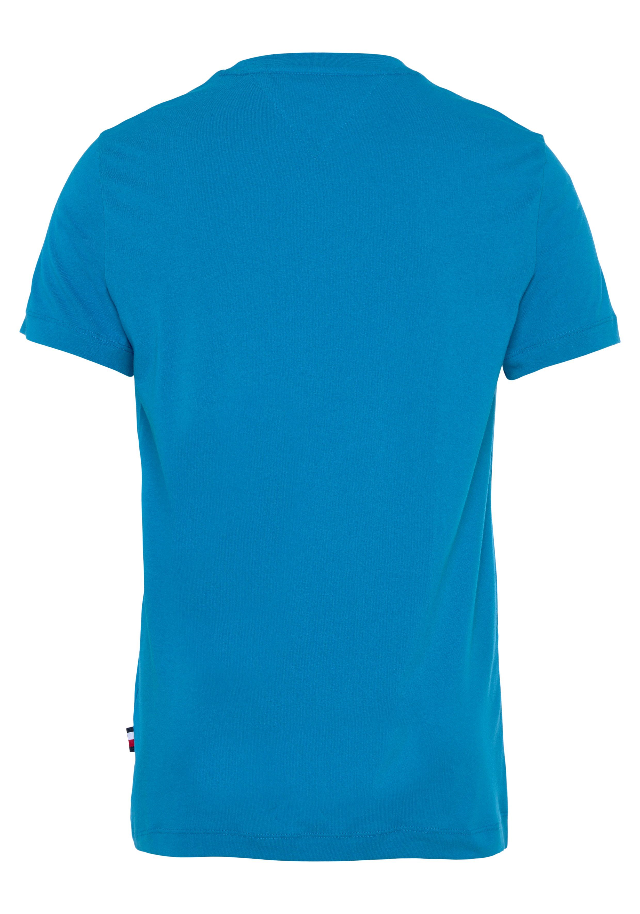 Hilfiger ROUNDLE Aqua MONOTYPE TEE T-Shirt Cerulean Tommy