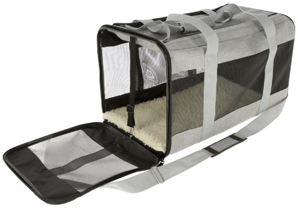 Kerbl Tiertransportbox Kerbl Tragetasche Casual 41x28x29cm grau 80578