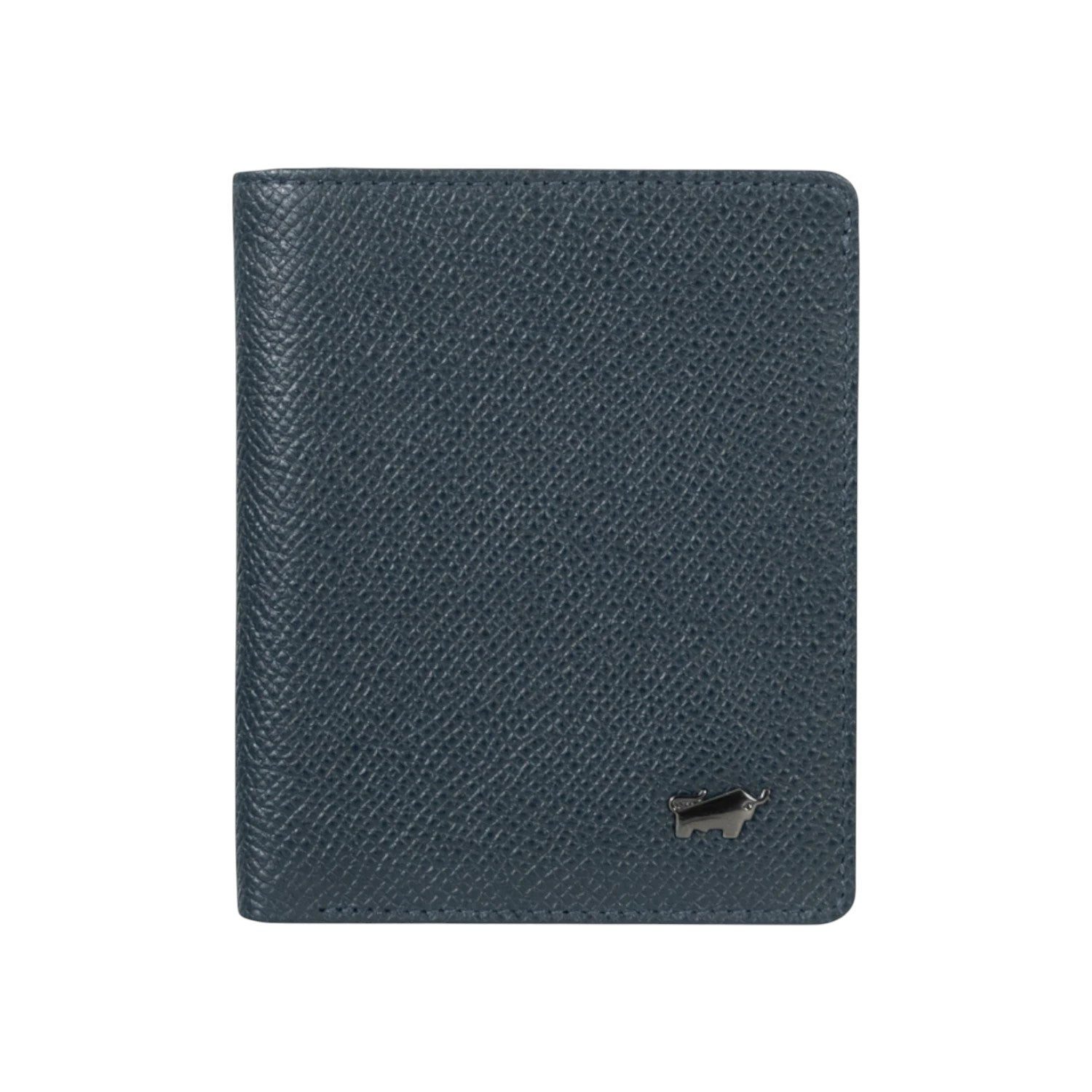 Braun Büffel Mini Geldbörse ROBIN RFID Kartenbörse S 8 Kartenfächern blau