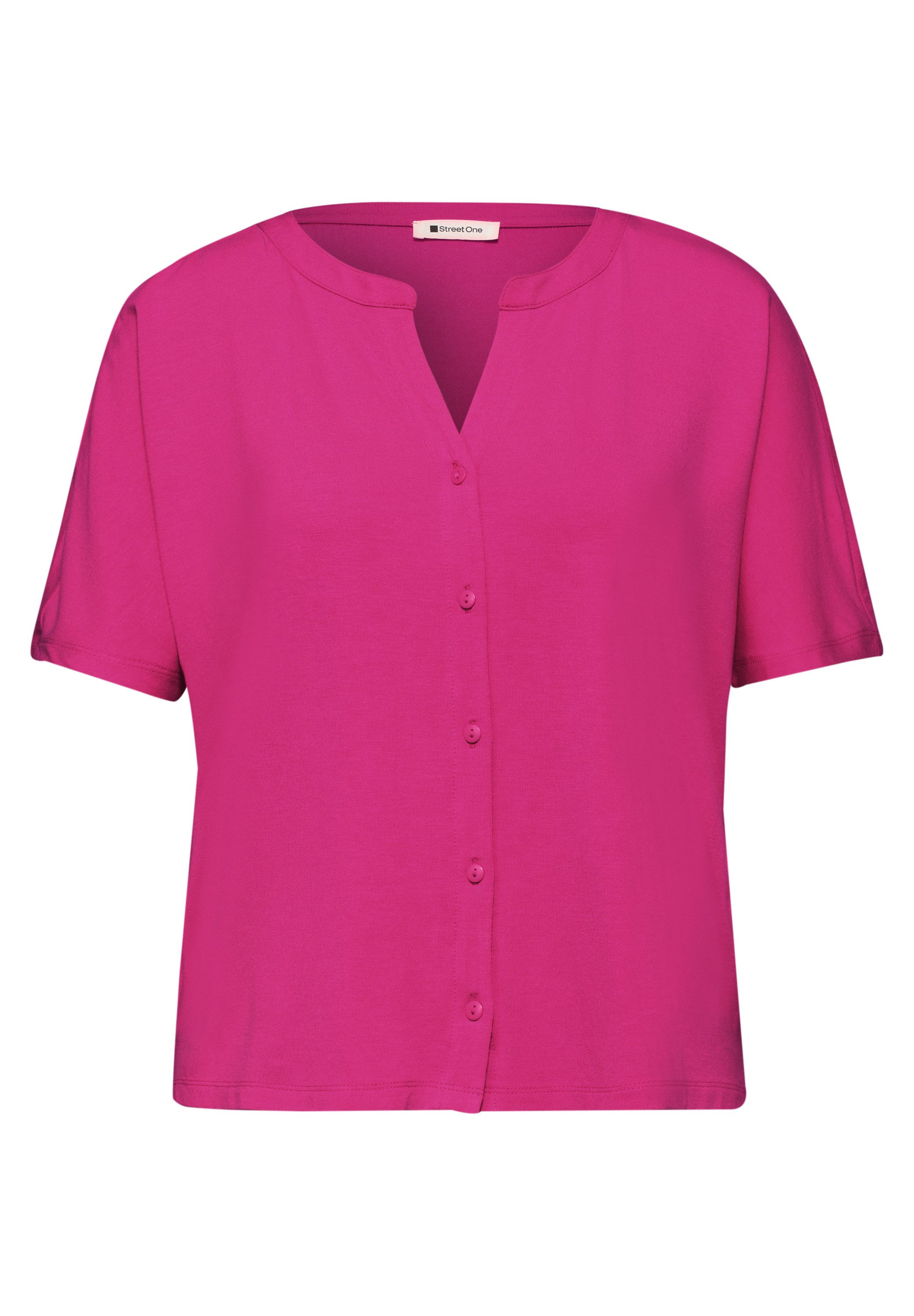 STREET ONE Tunikashirt mit geschlitztem Rundhalsausschnitt – Bild 4 von 5