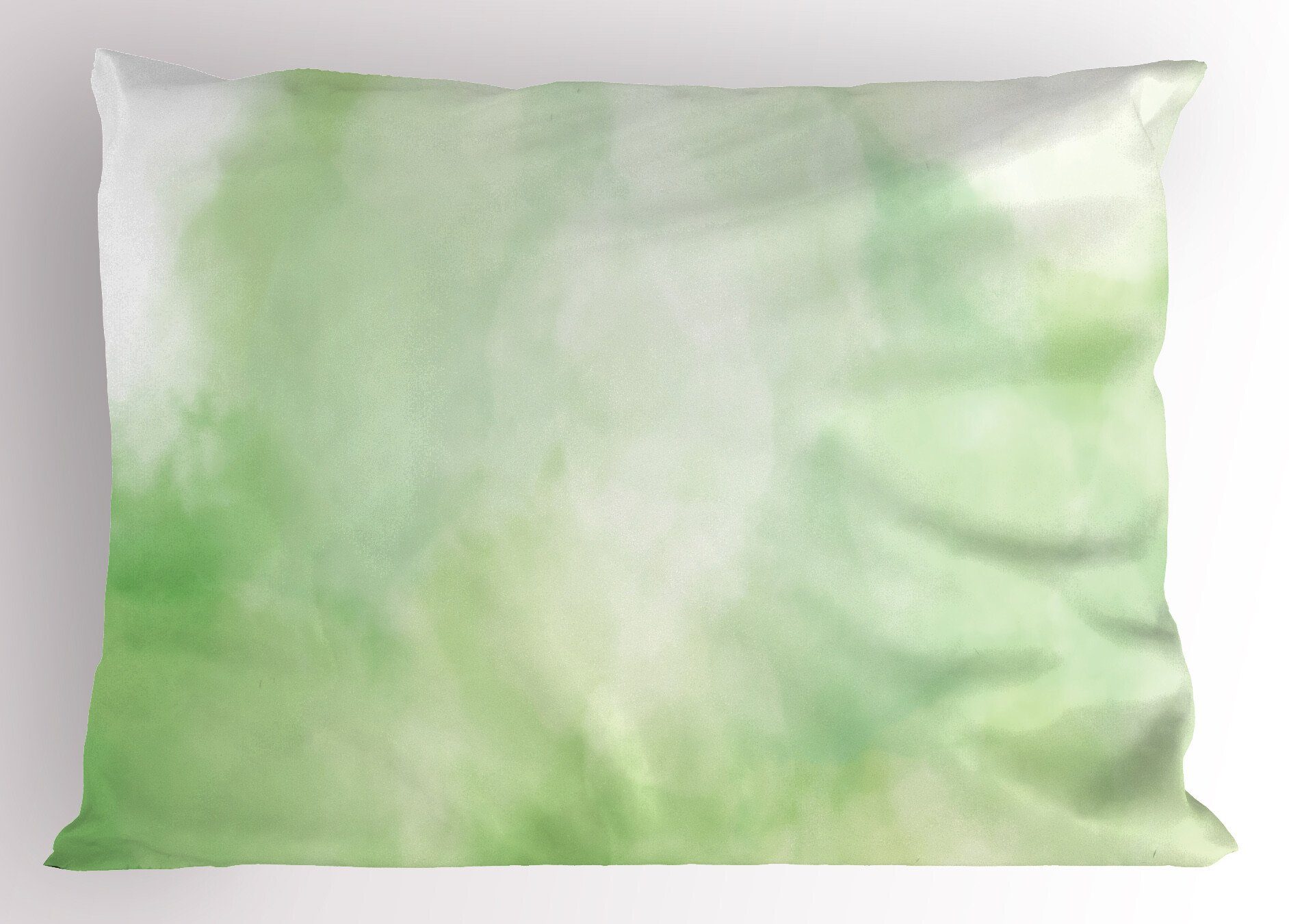 Kopfkissenbezug, Dekorativer Size (1 Gedruckter Kunst Queen grünlich Abakuhaus Abstract Rauch Stück), Kissenbezüge