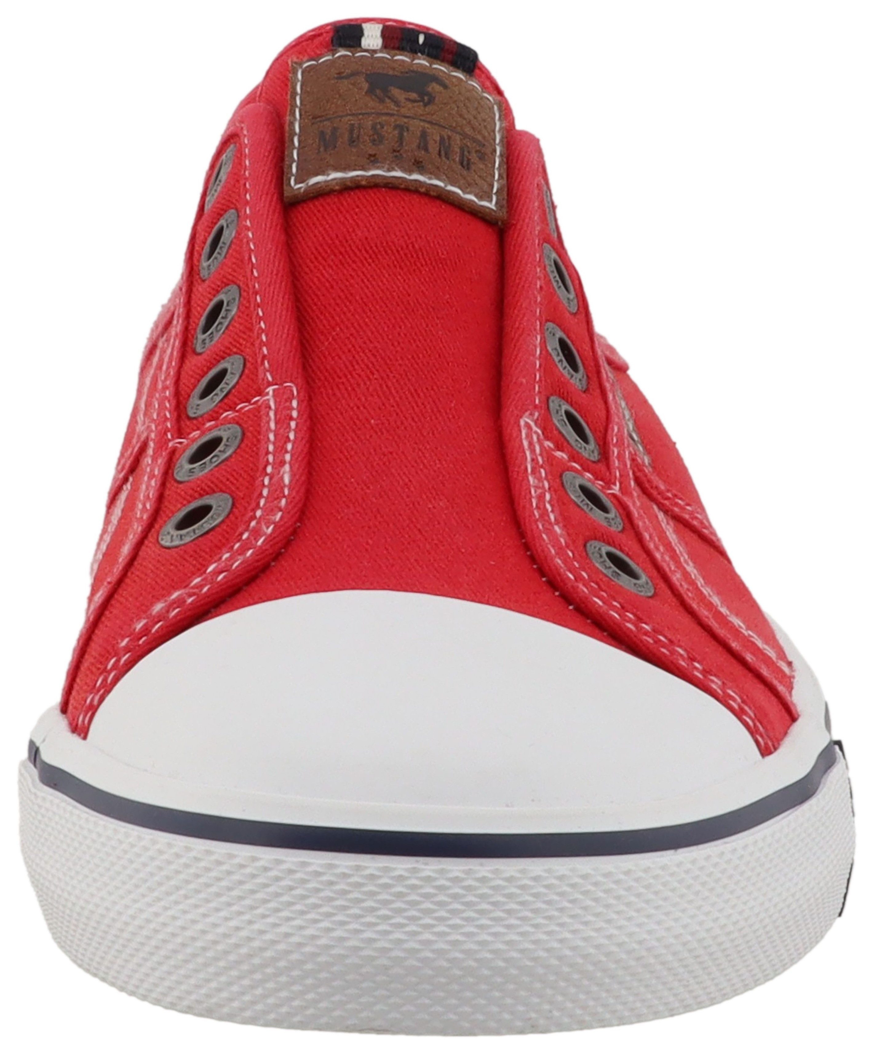 Mustang Shoes Ignazio Slip-On Sneaker Slipper, Freizeitschuh, Halbschuh mit Logo-Aufnähern