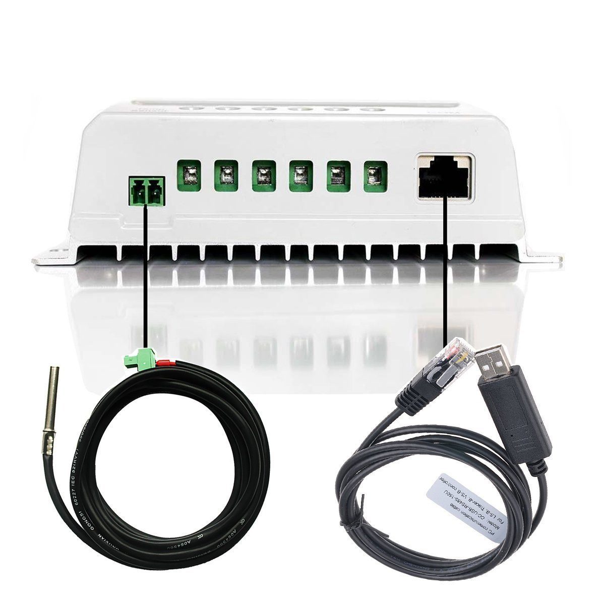 enjoy solar Solarladeregler Zubehör EPEVER® zur Kommunikation mit PC/Smartphone für MPPT und PWM, 1,5m Kommunicationskabel CC-USB-RS485