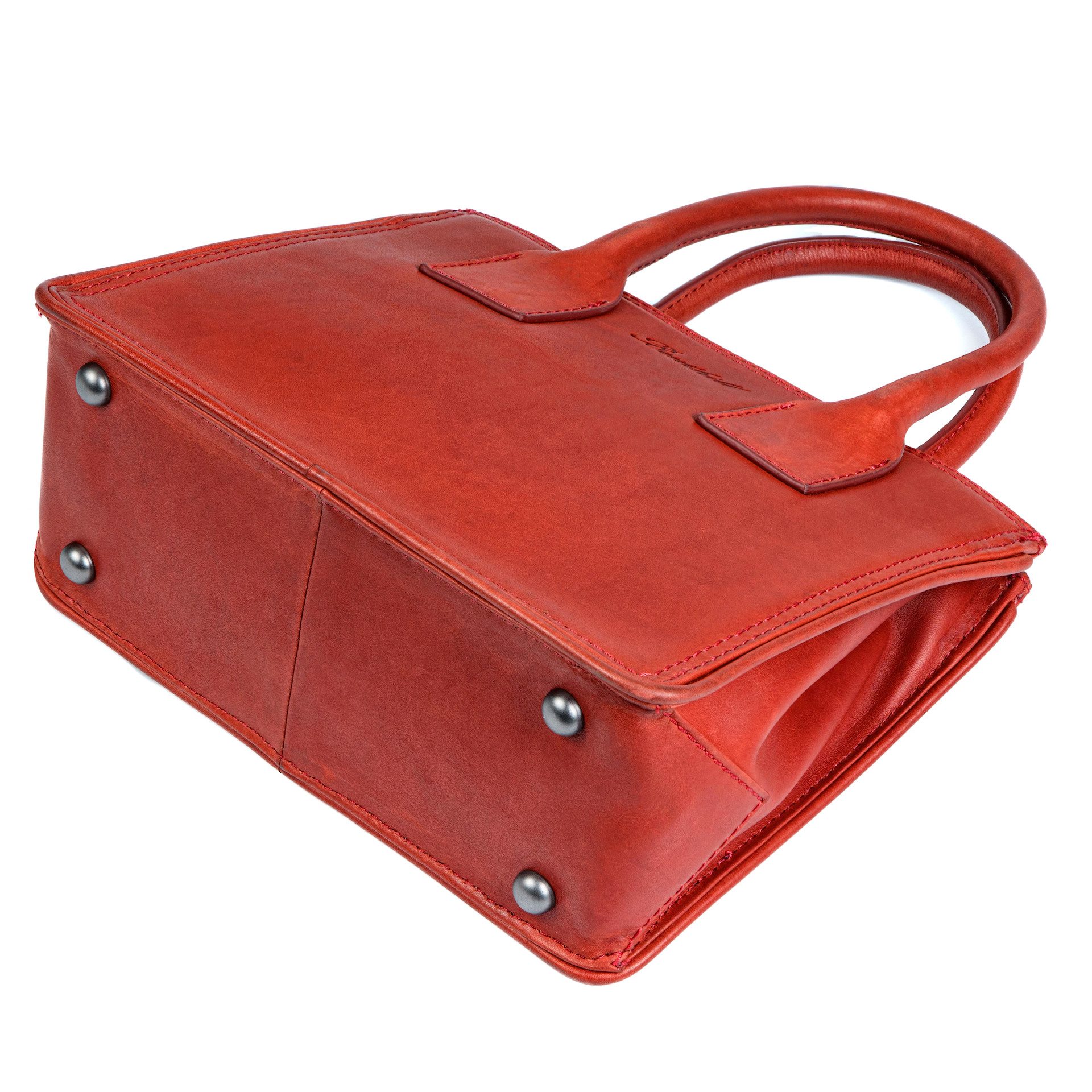 Benthill Henkeltasche Damen Echt Leder Tasche Henkeltasche Handtasche Frauen Schultertasche, Reißverschlussfach – Bild 5 von 5