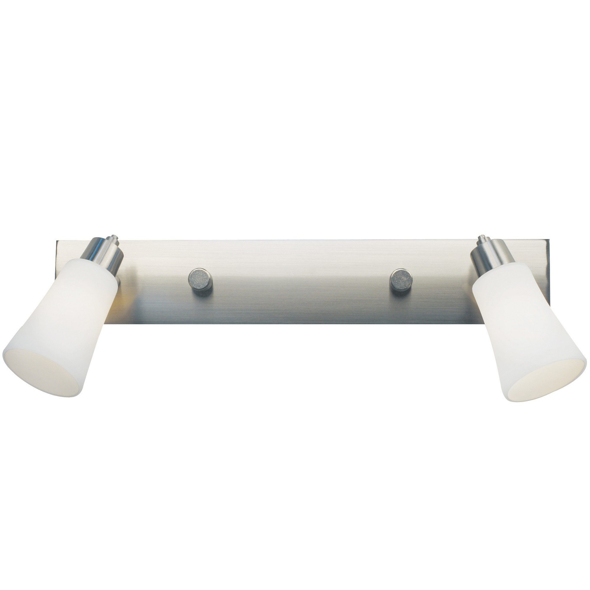 Nordlux Wandleuchte Wandlampe Gibraltar gebürsteter Stahl mit Dimmer G9, ohne Leuchtmittel