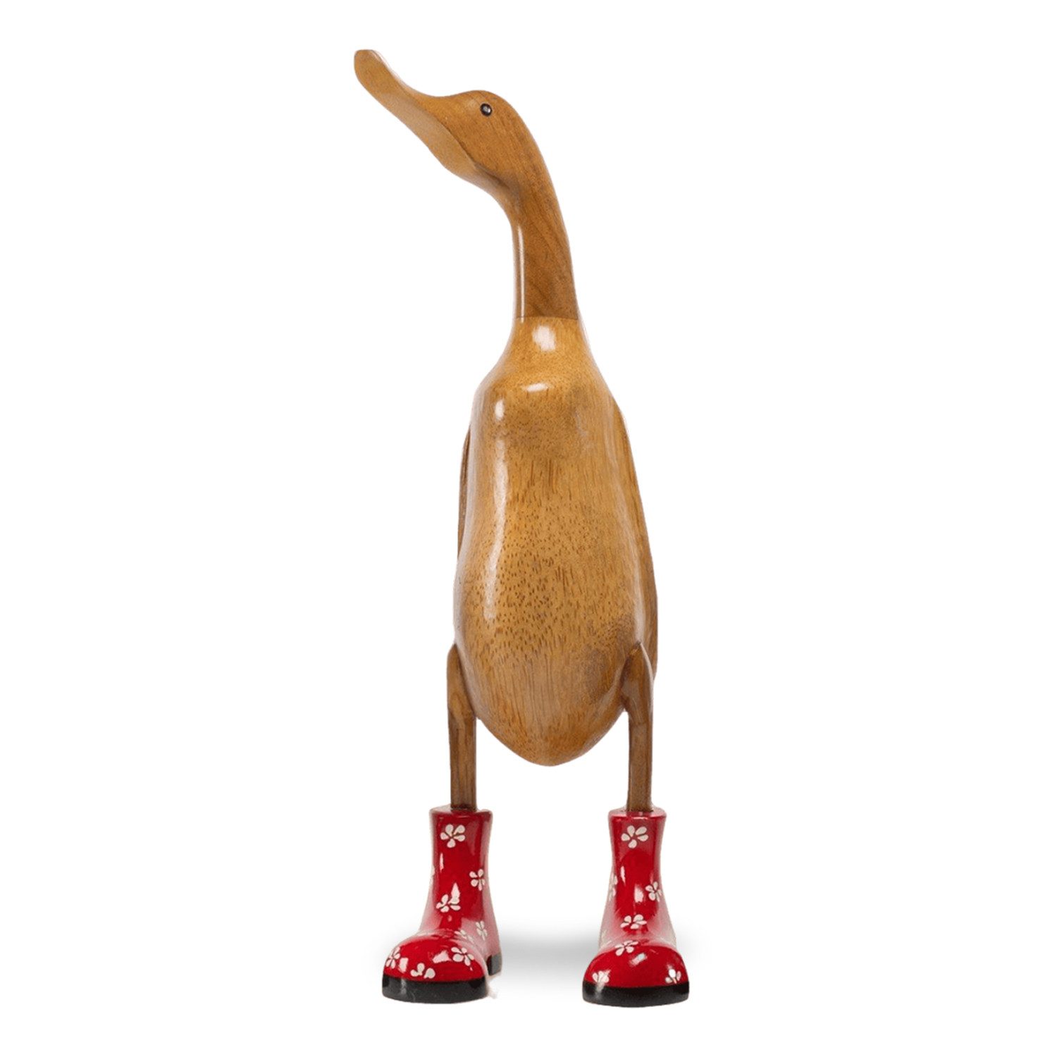 Rikmani Dekofigur Holzfigur Ente Stiefel - Handgefertigte Dekoration aus Ho günstig online kaufen