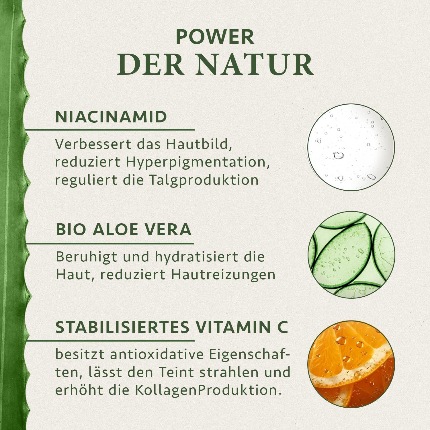 Satin Naturel Gesichtsserum Niacinamide Bio Serum + Vitamin C, 100% Vegan