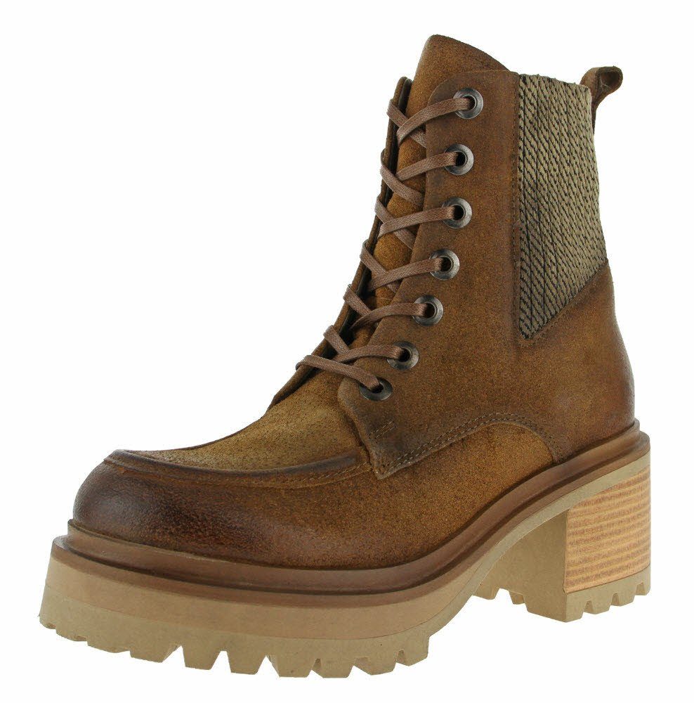 Damen Schnurstiefelette Braun