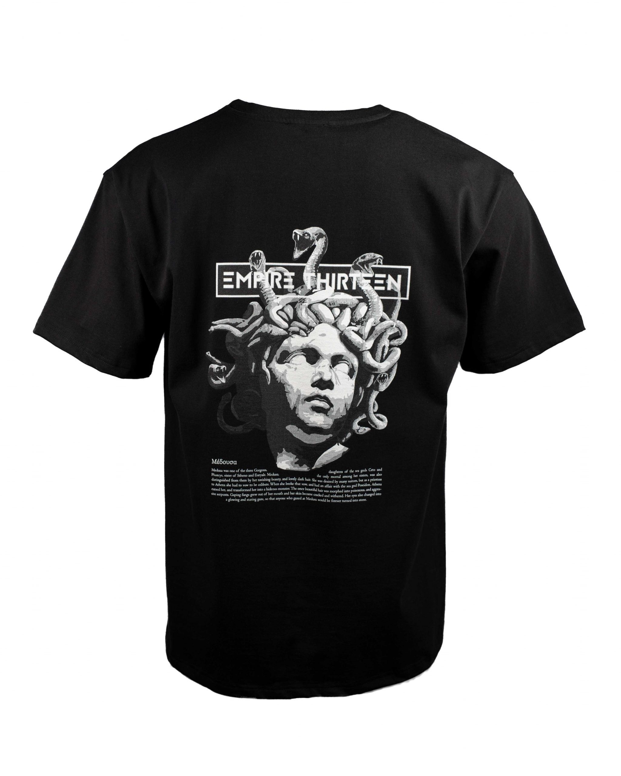 EMPIRE-THIRTEEN Oversize-Shirt OVERSIZED SHIRT "MEDUSA" MEDUSA Print auf Rücken
