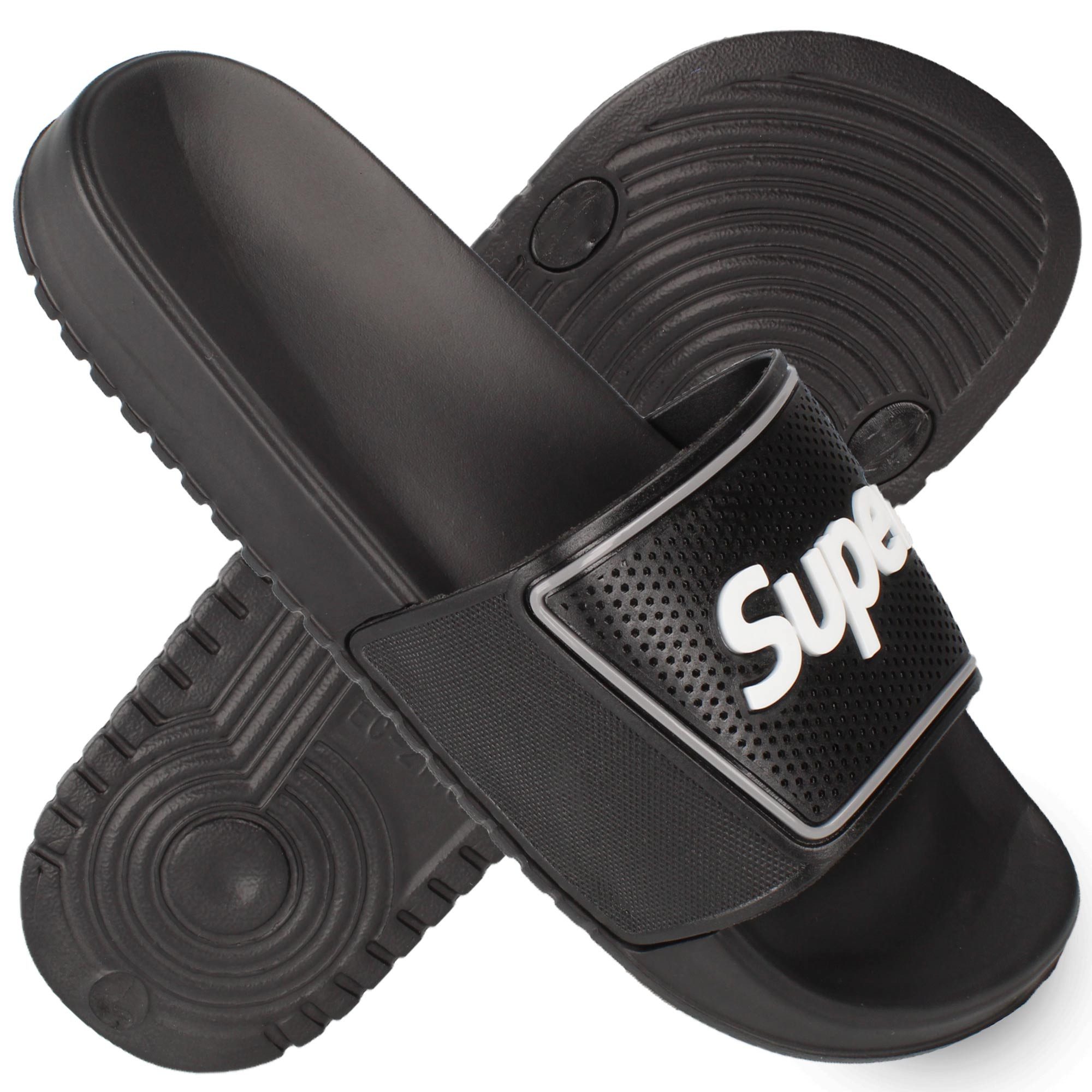filsko Super Herren Badesandale (1 Paar, Open-Toe) Badelatschen, Slip-On, Zum Schlupfen