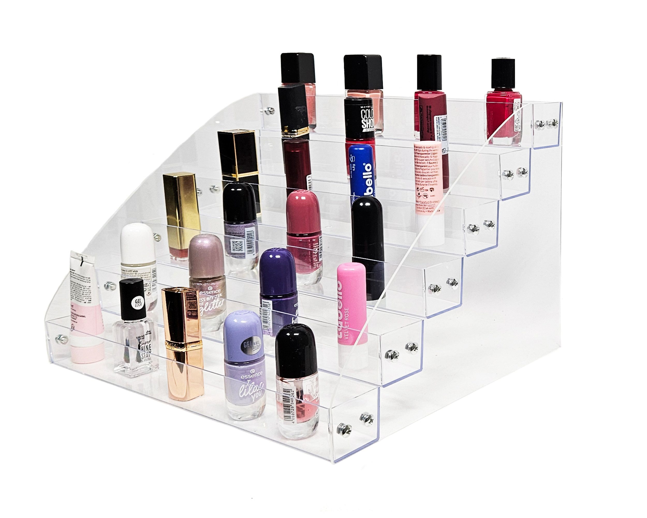 Yudu Schmuckständer Acryl Aufbewahrung Verkaufsständer für Nagellack Lippenstifte