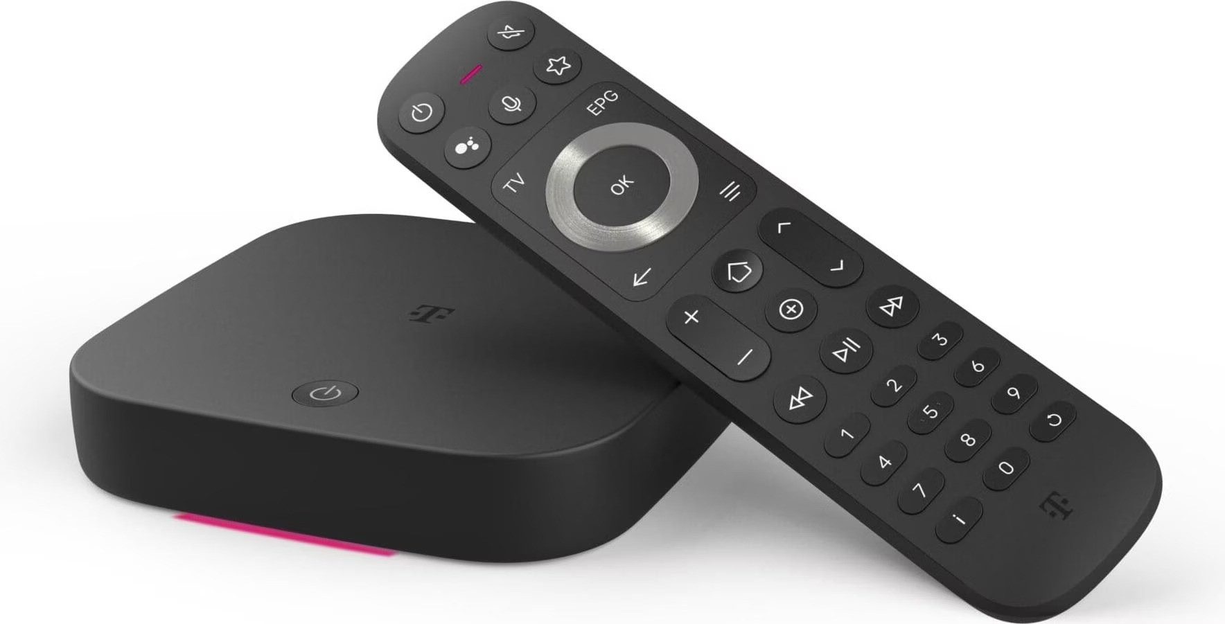 T-Home Streaming-Box Telekom MagentaTV One, Android TV, 4K UHD, HDR10, WiFi, Dolby Atmos, (Media Player, Timeshift, Fernsehen, VoD), 4K Ultra HD, Sprachsteuerung, Internet TV Box