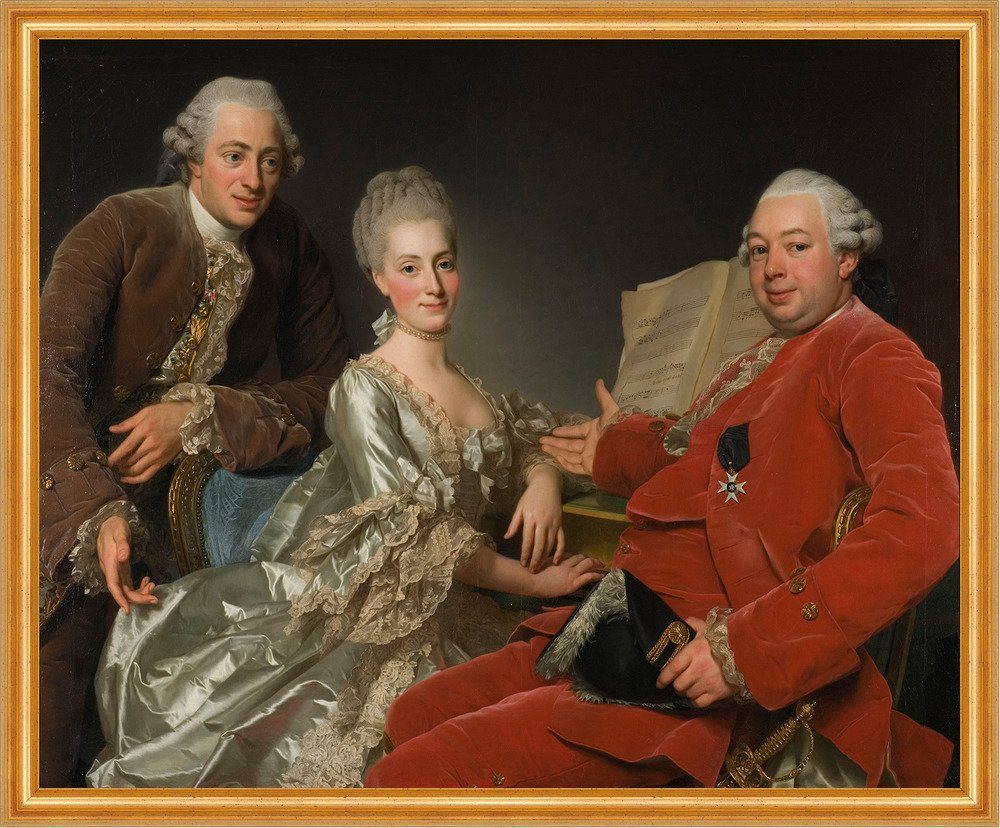 Kunstdruck John Jennings Esq. his Brother and Sister Alexander Roslin B A2 00371