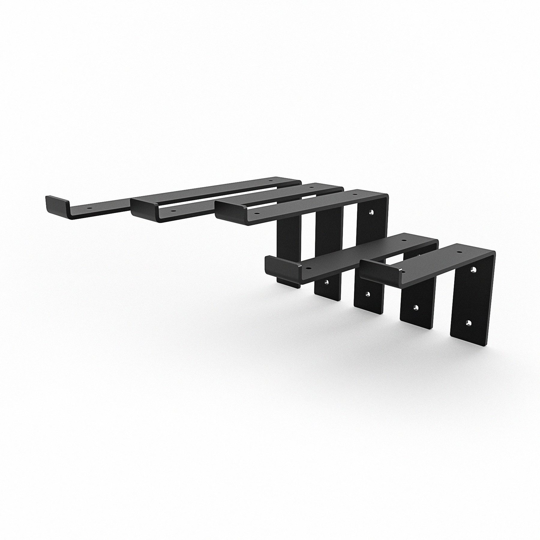 HEVVA Wandregalhalter 2x Regalhalter 10/15/20/25/30 cm - NEUBERG - L-förmige Regalträger, Set, DER PREIS GILT FÜR EIN SET AUS 2 HALTERUNGEN