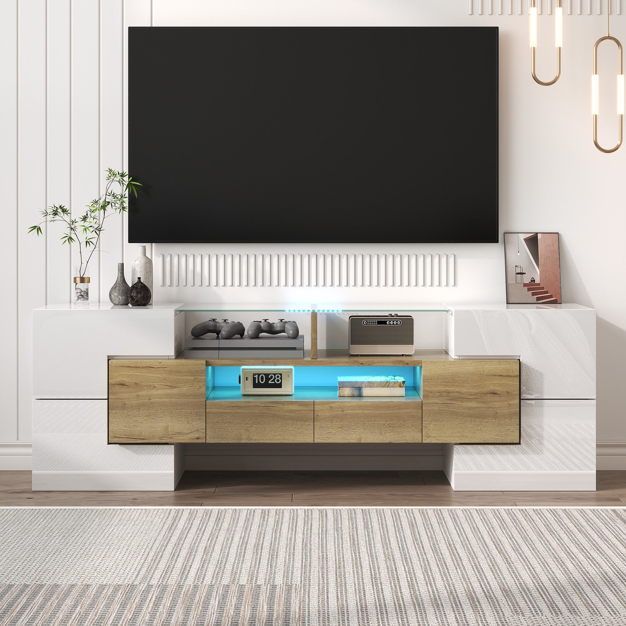 MODFU TV-Schrank mit viel Stauraum für günstig online kaufen