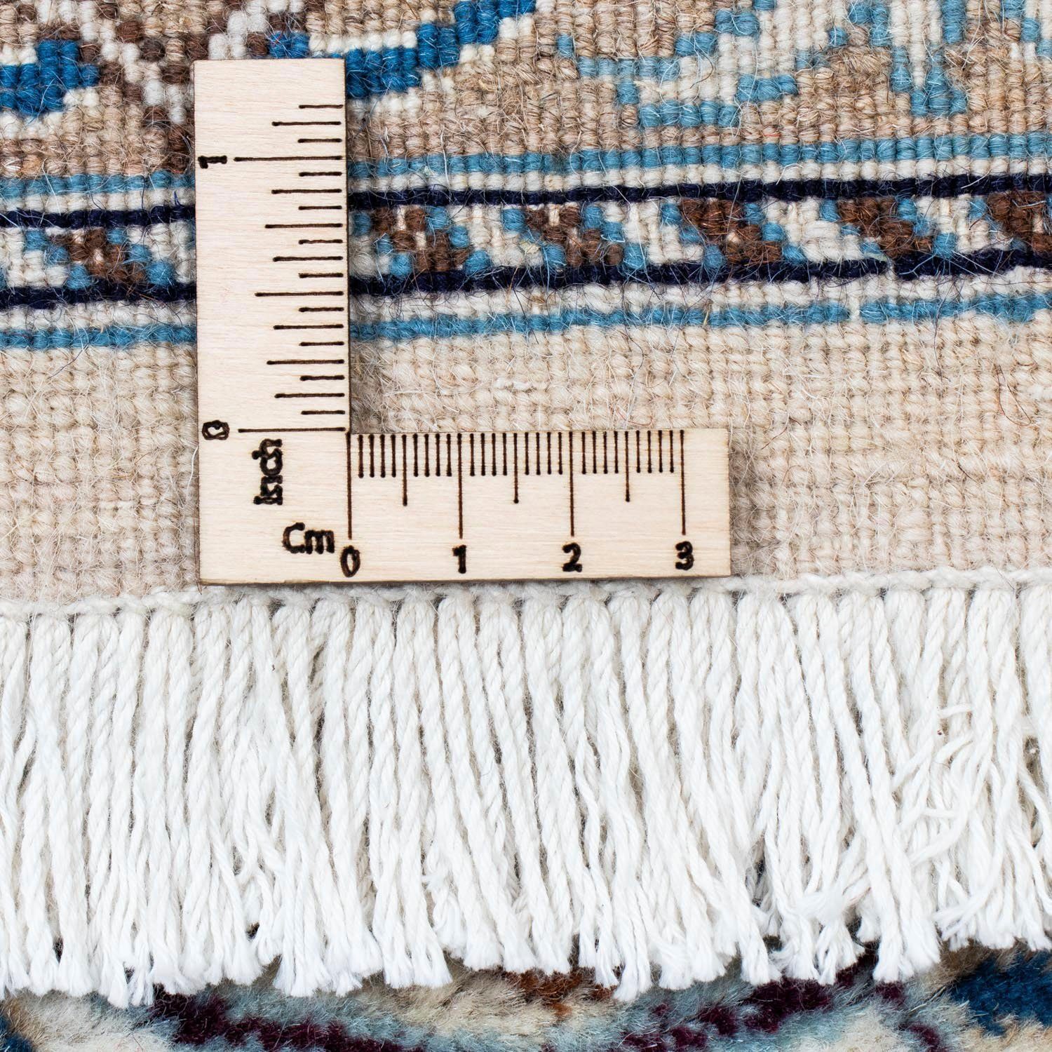 Wollteppich Nain mit rechteckig, Höhe: morgenland, 10 297 x 196 Medaillon Unikat cm, mm, Beige Zertifikat