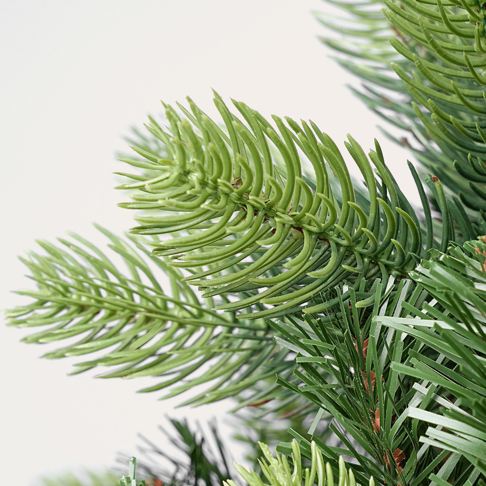 Salcar Künstlicher Weihnachtsbaum Künstlich Tannenbaum Christbaum mit zweifarbig mit hellgrünen Spitzen, Fichte, 180 cm hoch, 855 Zweige, 297 PE + 558 PVC