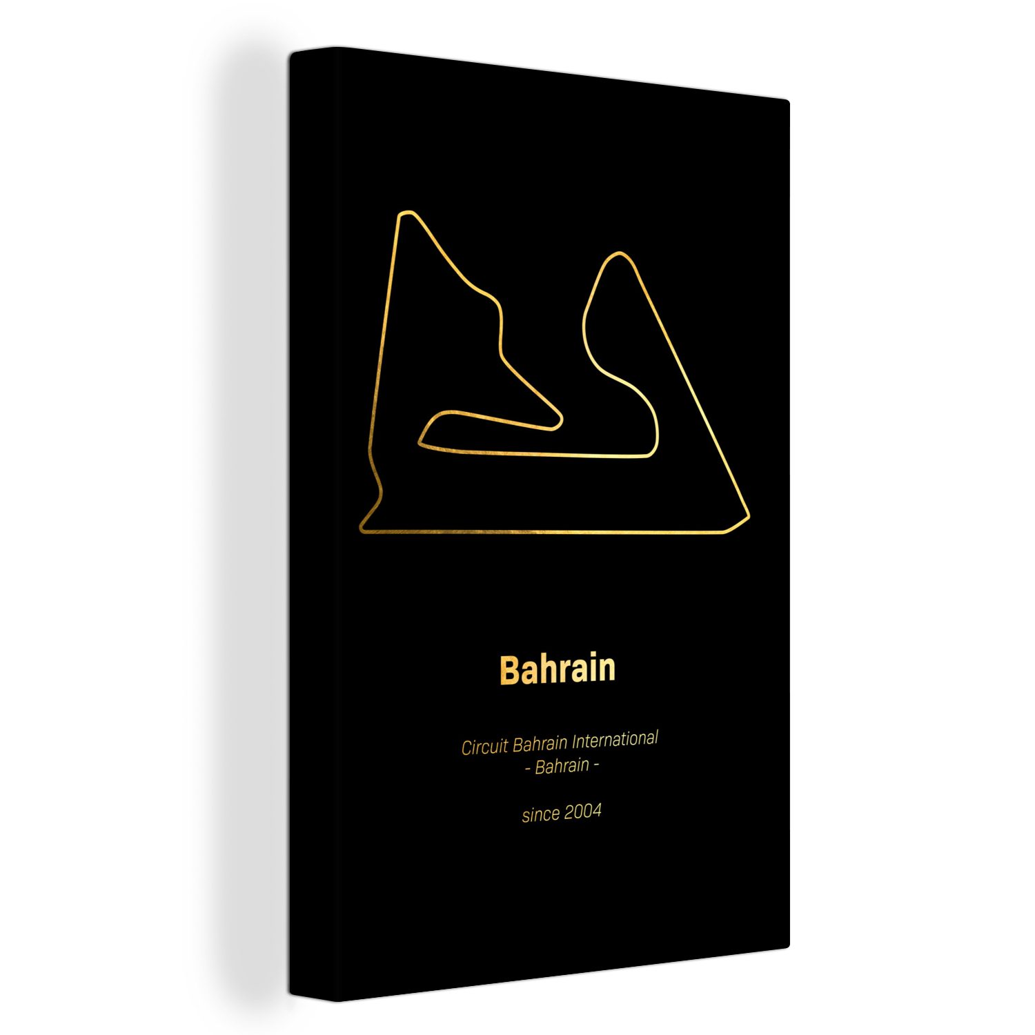 OneMillionCanvasses® Leinwandbild Bahrain - F1 - Rennstrecke, (1 St), Leinwandbild fertig bespannt inkl. Zackenaufhänger, Gemälde, 20x30 cm