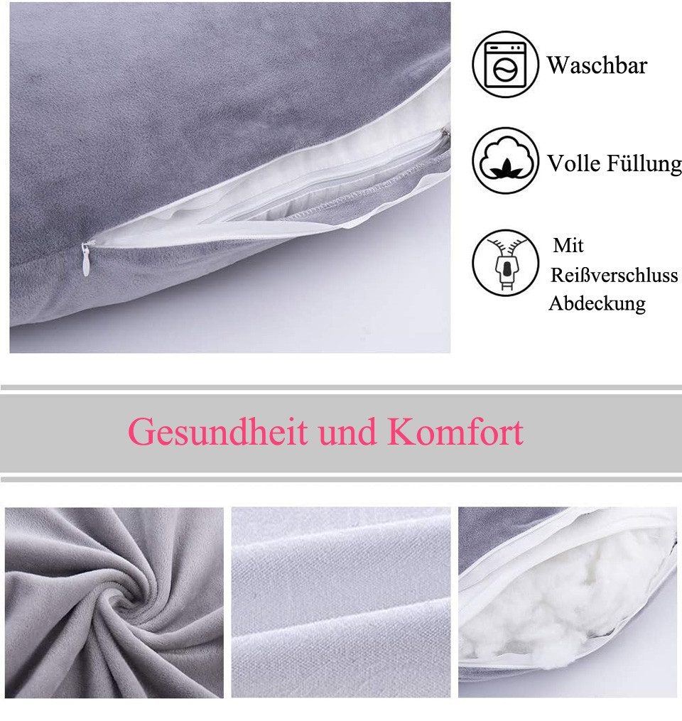 Coonoor Seitenschläferkissen U Form Seitenschläferkissen mit Bezug U Kissen günstig online kaufen