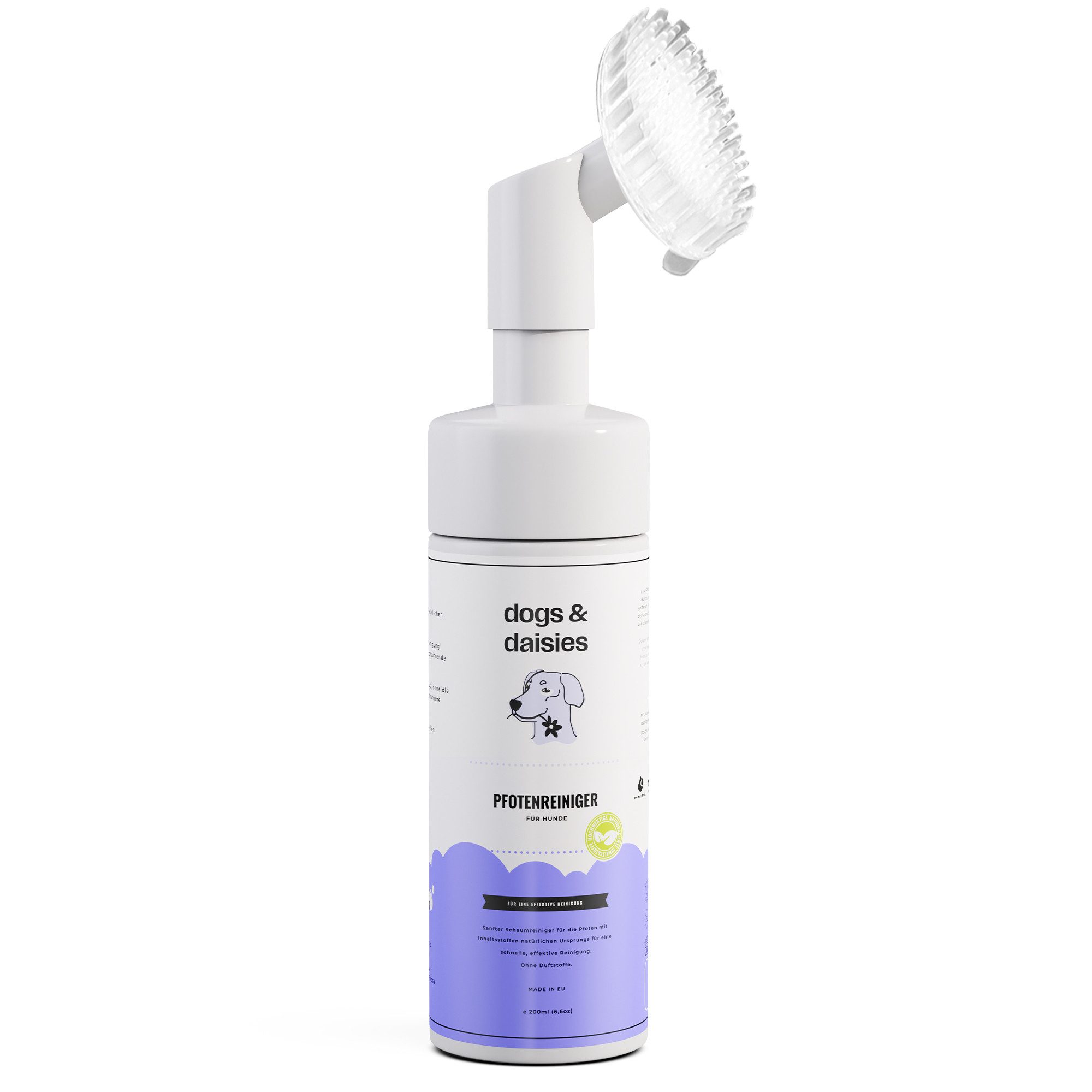 Dogs & Daisies Pfotenpflege Dogs & Daisies Hunde Pfotenreiniger mit Bürste, 200 ml