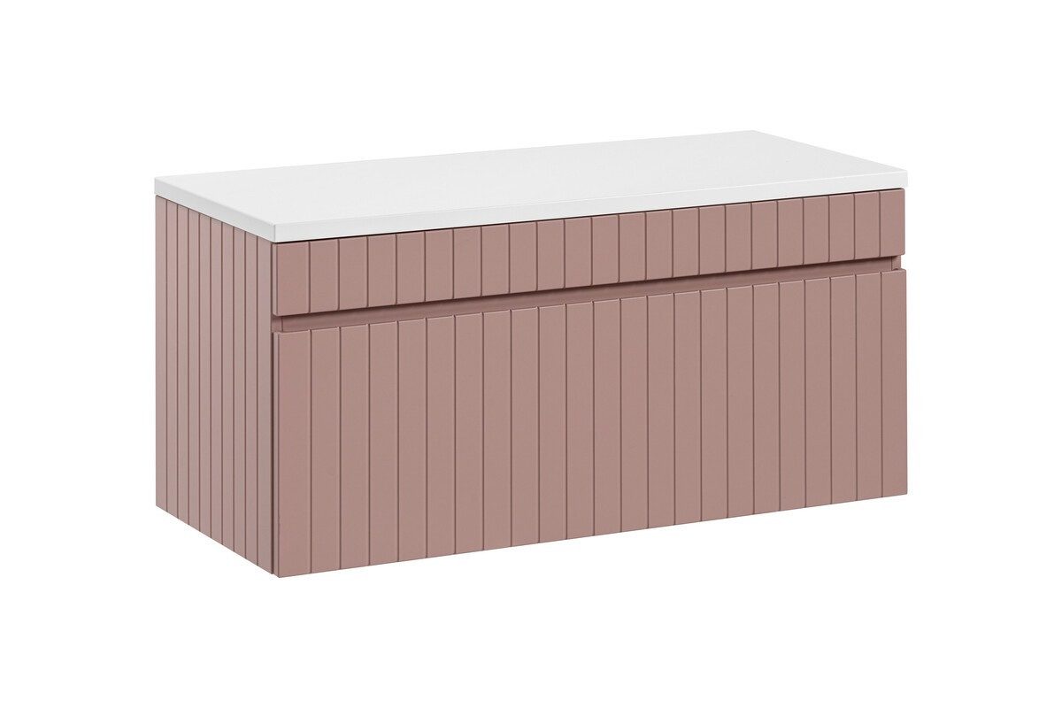 ROYAL24_MARKT Waschbeckenunterschrank - Iconic Rose I BM236 - Waschbeckenunterschrank 100 cm (Waschbeckenunterschrank, 2-St., Premium - Iconic Rose I) Exklusiv – Schick – Perfekt