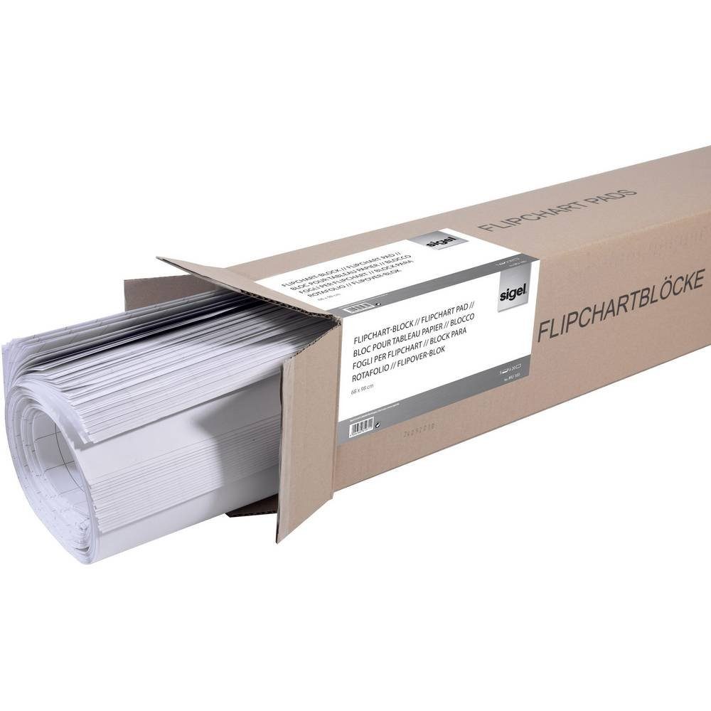 Sigel Flipchartblock Flipchartblock für Meet up und Artverum Boards, kariert, MU165