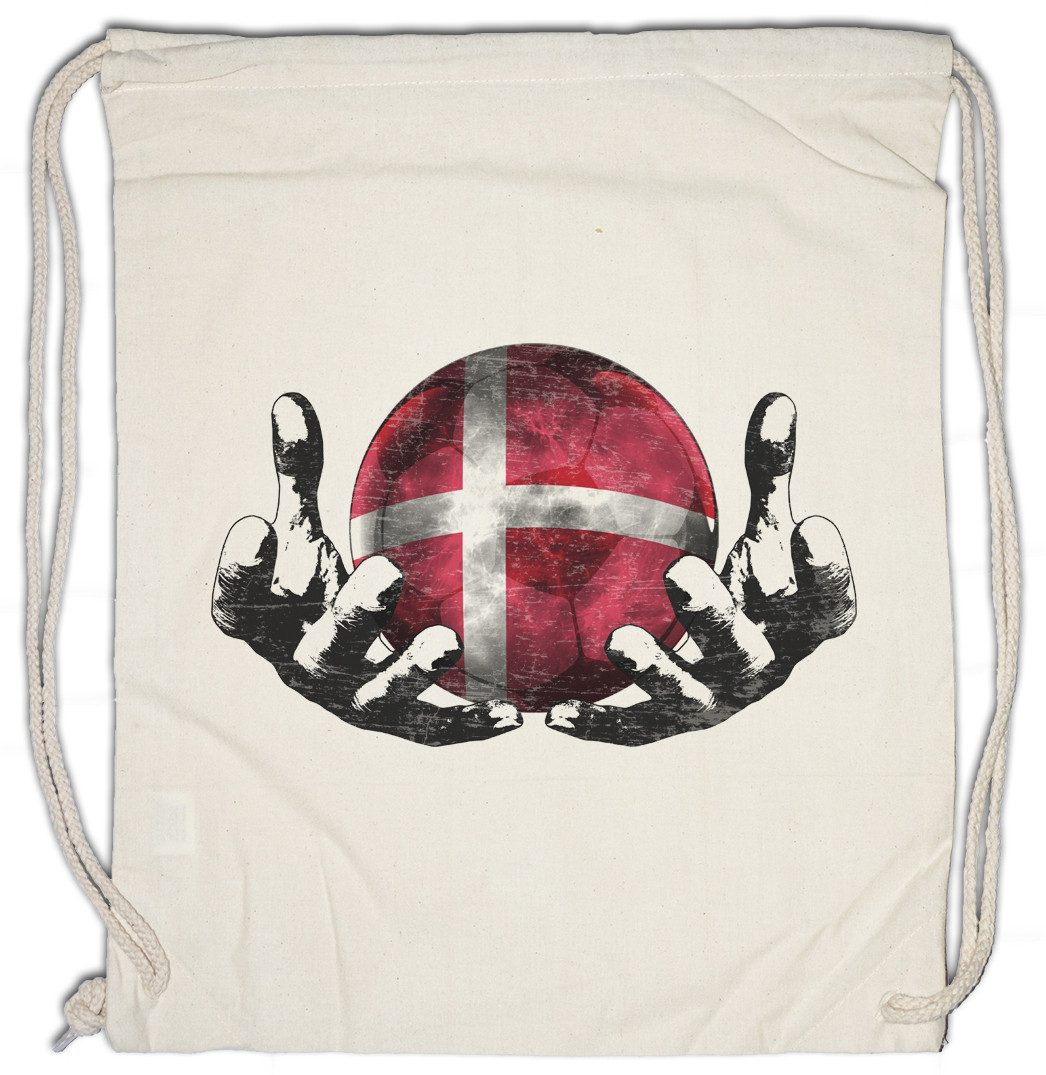 Urban Backwoods Turnbeutel Denmark Football Magic Ball Turnbeutel Dänemark Dänisch Dänische (1-tlg), Danish Fußball Fahne Fussball