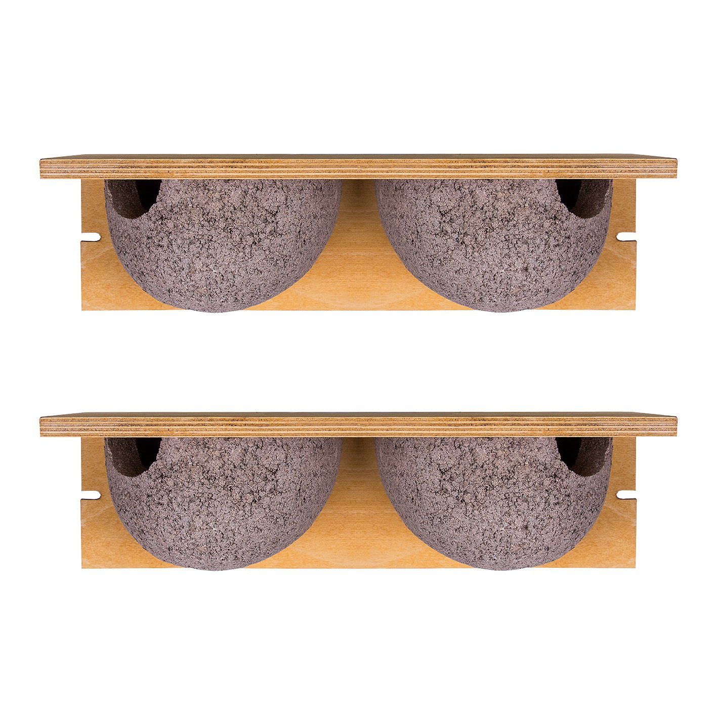 BigDean Nistkasten 2x Schwalbennistkasten Doppelnest Schwalbennest Nisthilfe Holzbeton, Schwalbennest, Doppelwohnung Schwalben