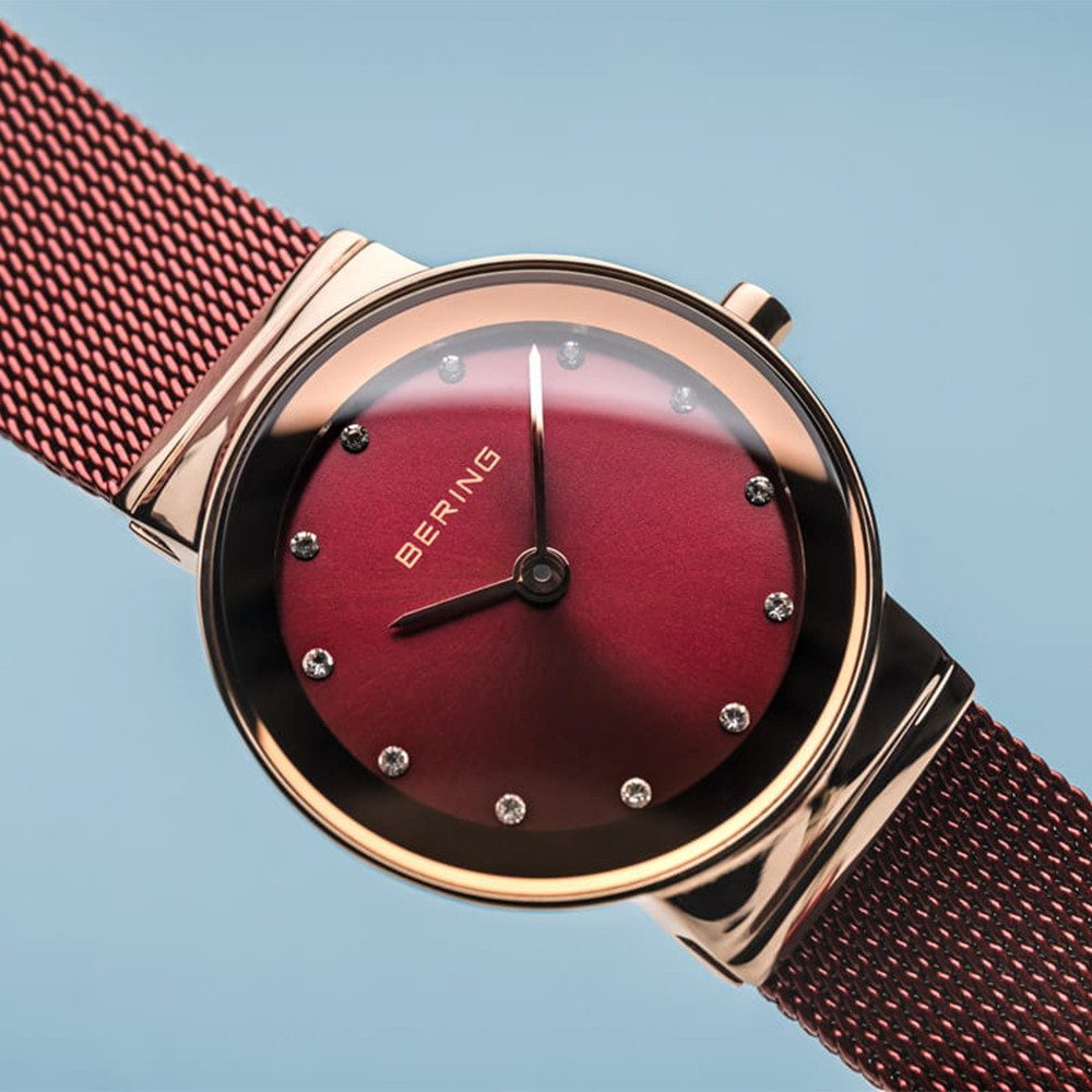 Bering Quarzuhr Bering Classic roségold glänzend 10126-363 10126-363, Bering Uhren zeichnen sich durch ihr klares, minimalistisches