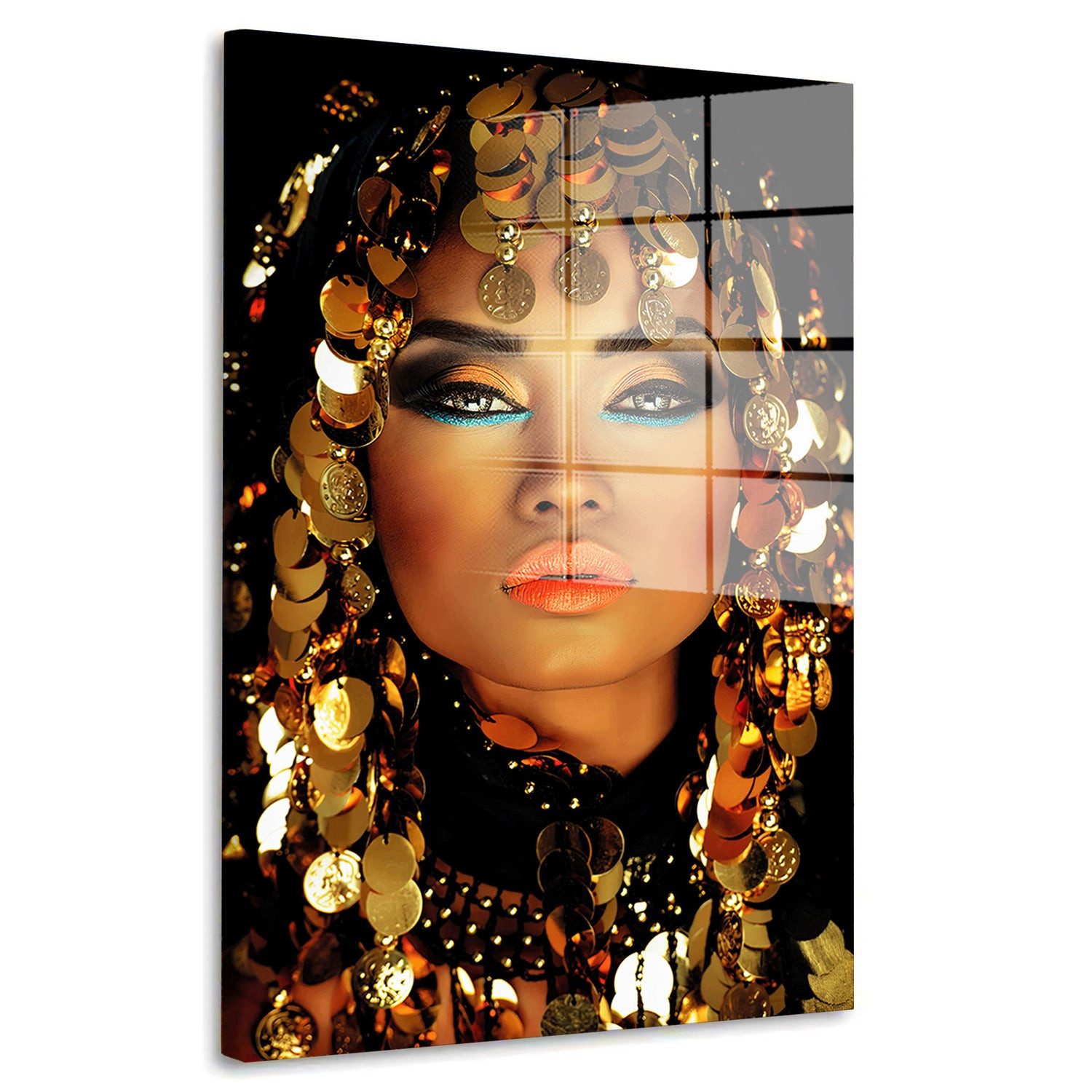 Artedinoi Acrylglasbild Kleopatra arabische Königin Beautiful Women Acrylglas Wandbild Bild Wa