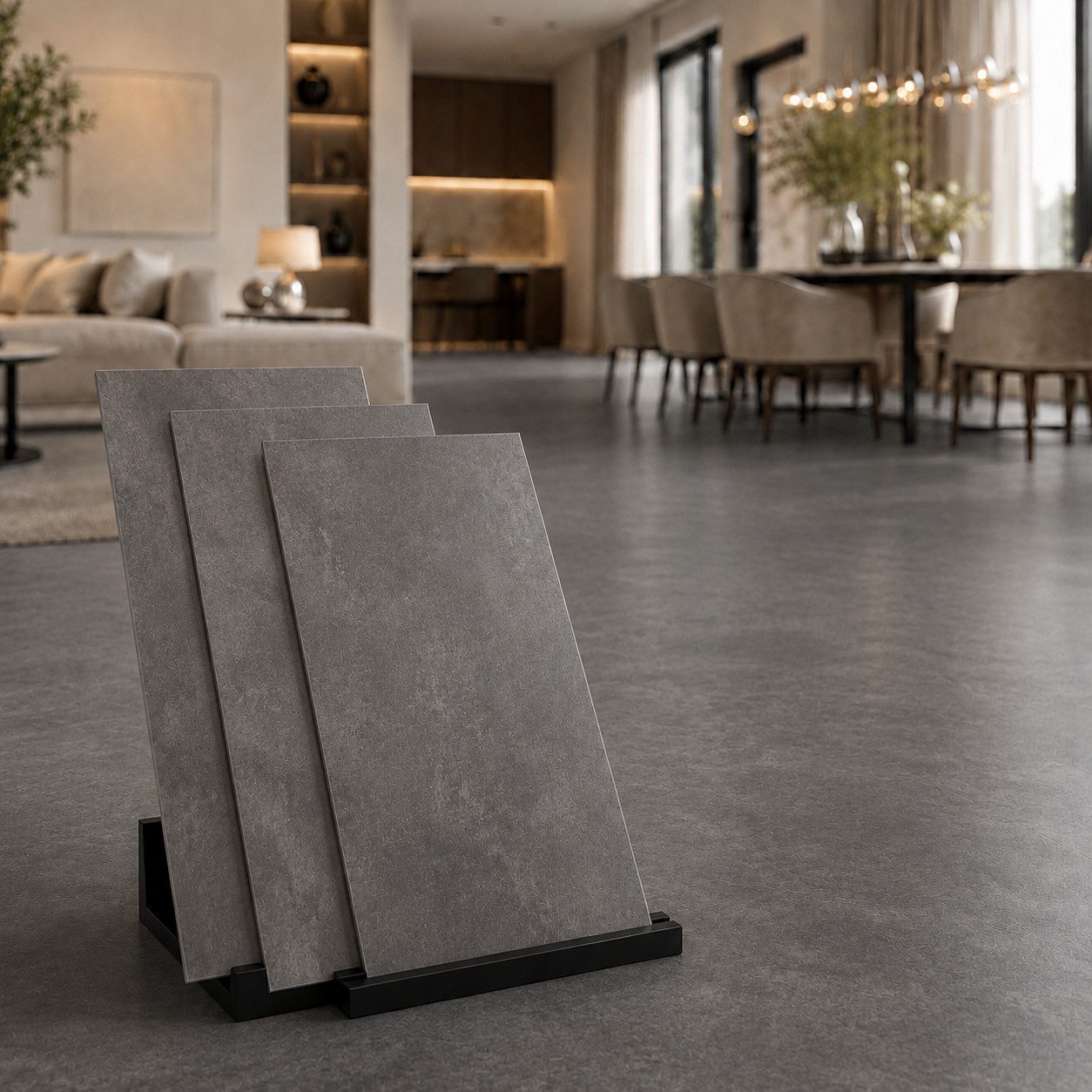 Berti Graf Designboden LVT Vinylboden selbstklebend 2 mm in Marmor- und Betonoptik, selbstklebend