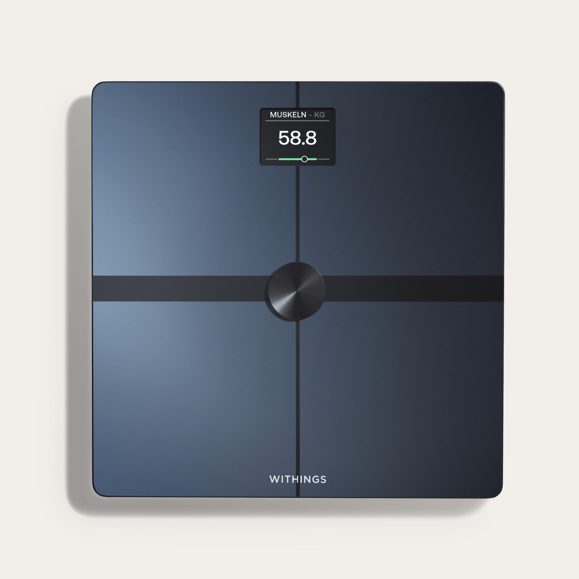 Withings Personenwaage Body Smart, einschließlich Körperfett-/Muskelmasse, automatische Erkennung und Verfolgung von bis zu 8 Benutzern