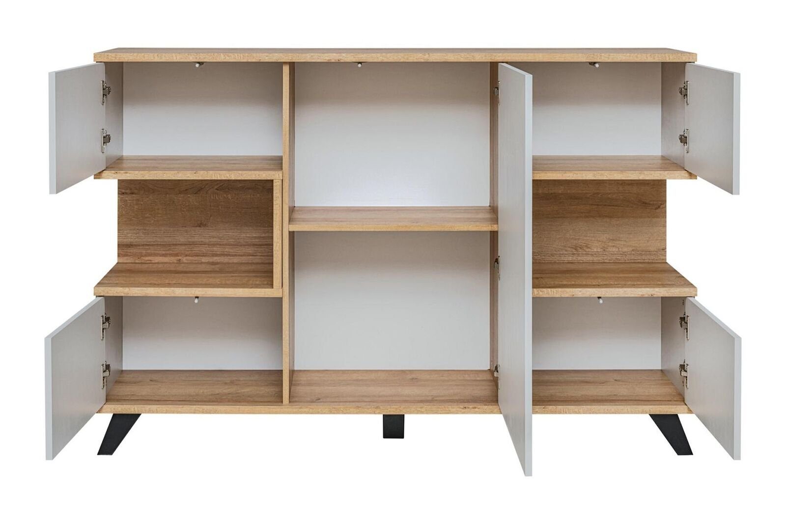 Wohnwände Möbel Bücherregal/Kommode), Garnitur (5-St., in JVmoebel Holz Made Luxus Wohnzimmer-Set Neu, TV-Ständer Europa Set TV-Ständer/Regal/2x