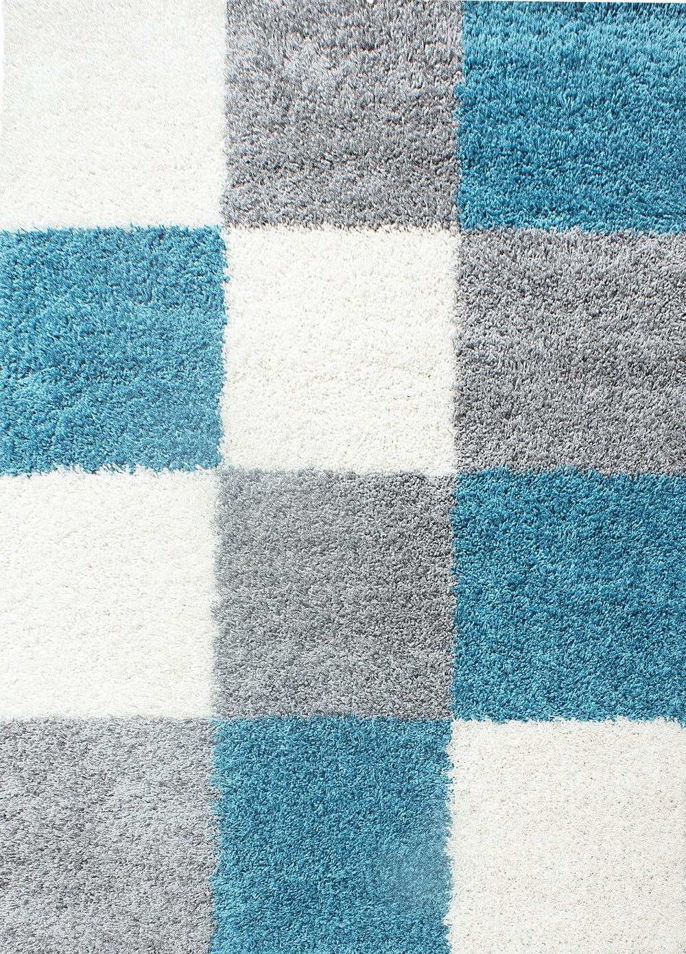KADIMA DESIGN Teppich RHEIN Shaggy Langflor Wohnzimmer Schlafzimmer Waschbar Esszimmer, Läufer, Höhe: 32 mm, Türkis, 60x110 cm, Wohnzimmerteppich Strapazierfähig Waschbar