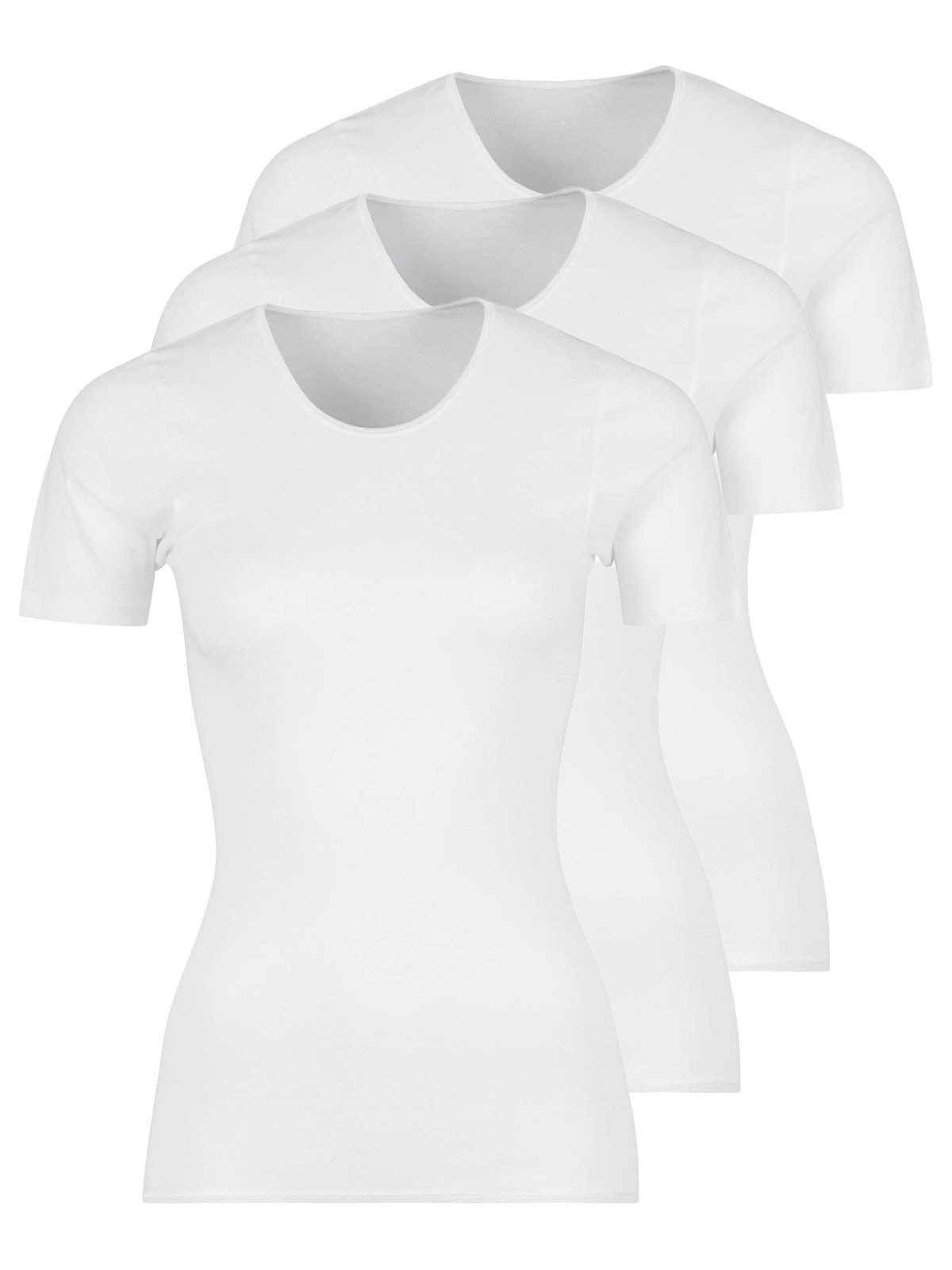 Schöller Unterhemd 3er Pack Damen T-Shirt Unterhemd Baumwolle (Packung, 3-S günstig online kaufen