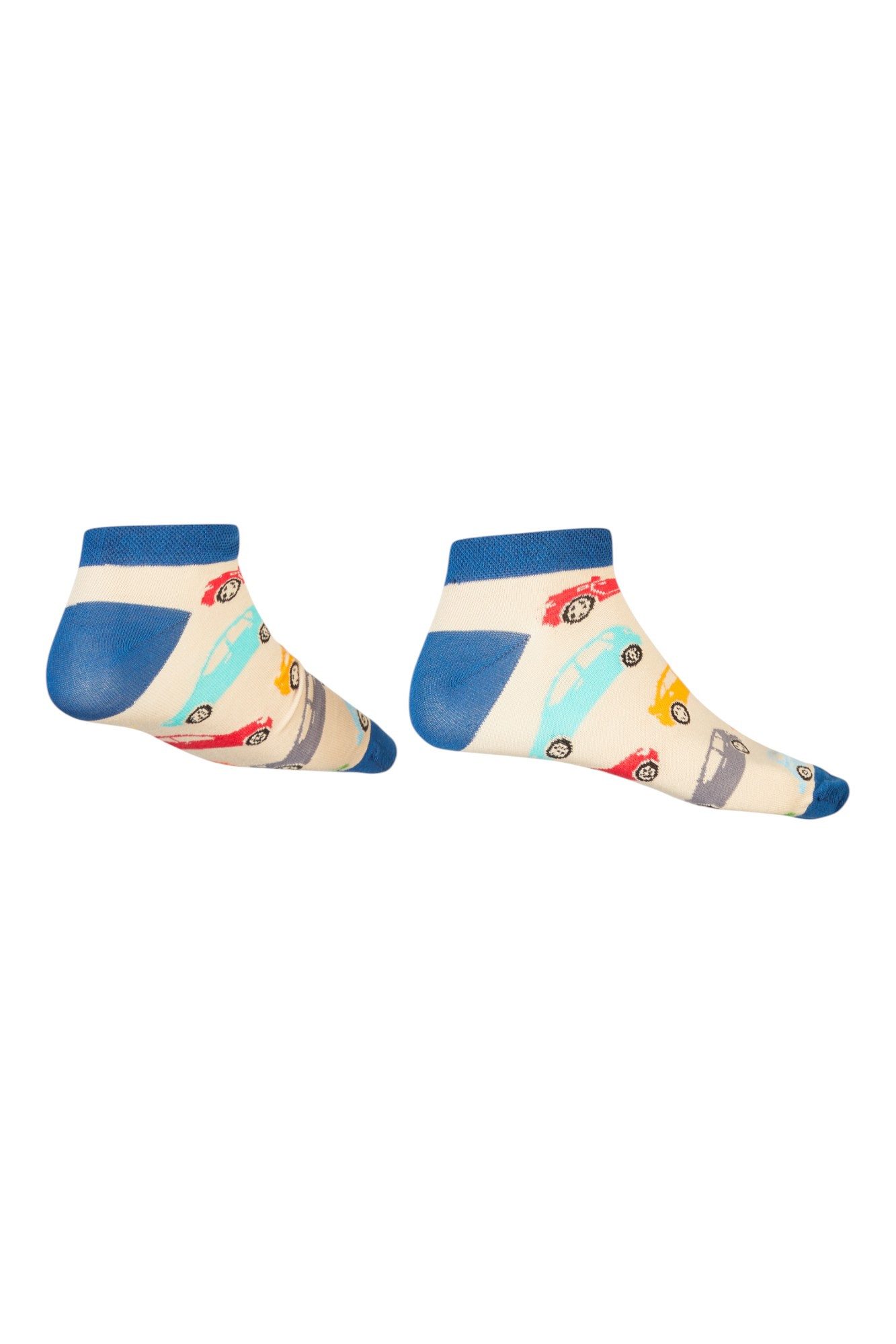 AbgeStrumpft Sneakersocken Abgestrumpft Sneaker Auto (1 Paar, 1-Paar, 1 Paar) lustiges Design