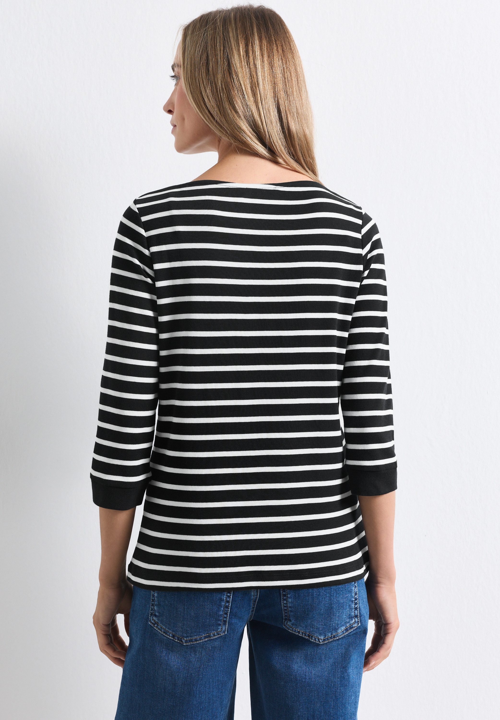 STREET ONE 3/4-Arm-Shirt mit 3/4 Ärmeln