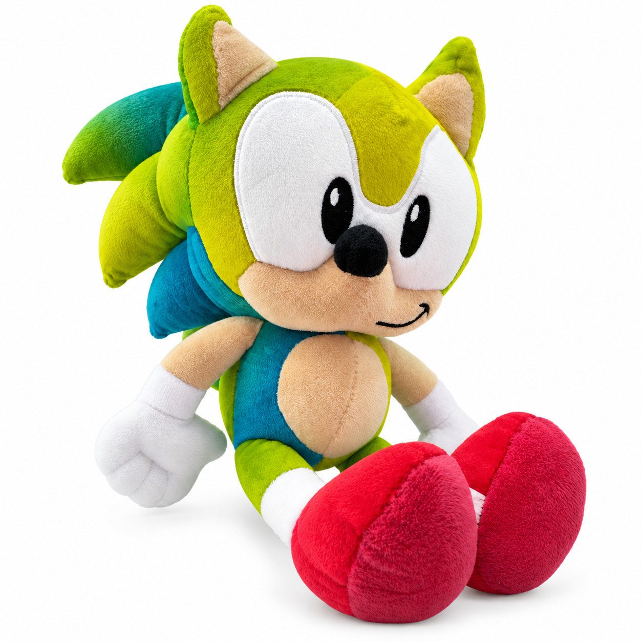 Sonic SEGA Kuscheltier Sonic The Hedgehog SEGA 30 cm Sonic Kuscheltier Rainbow grün (1-St), Super weicher Plüsch Stofftier Kuscheltier für Kinder zum spielen